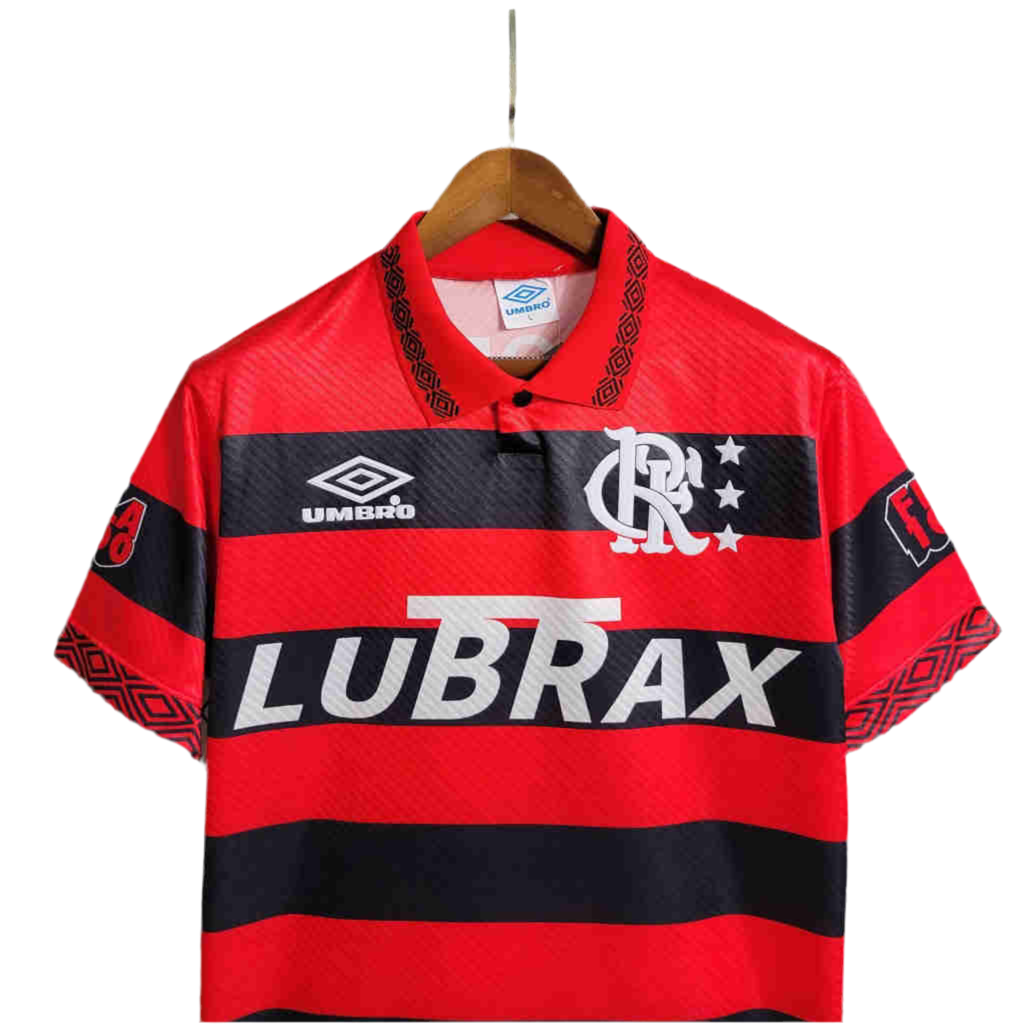 Camisa Flamengo Retrô 94-95 Vermelha e Preta