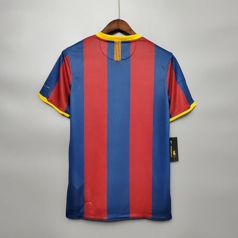 Camisa Barcelona Retrô 2010/2011 Azul e Grená