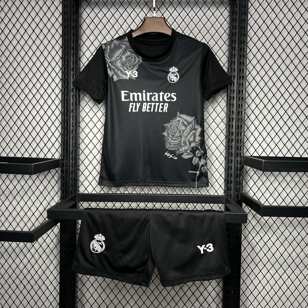 Kit infantil Real Madrid Edição Especial Rosa 24/25 - Preto