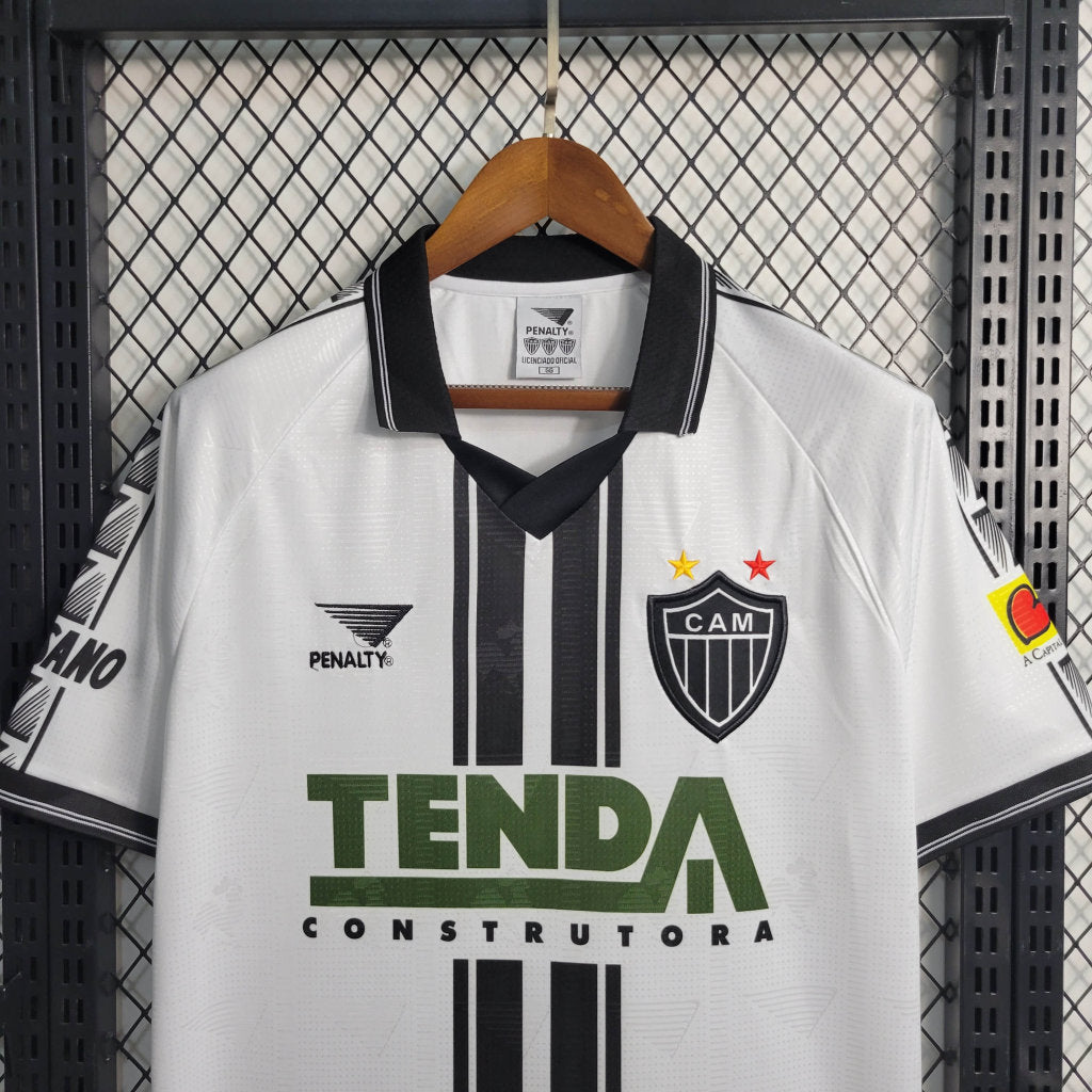 Camisa Atlético MG Retrô 1997 Preta e Branca
