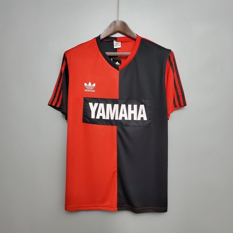 Camisa Newell's Old Boys Retrô 1993 Vermelha e Preta