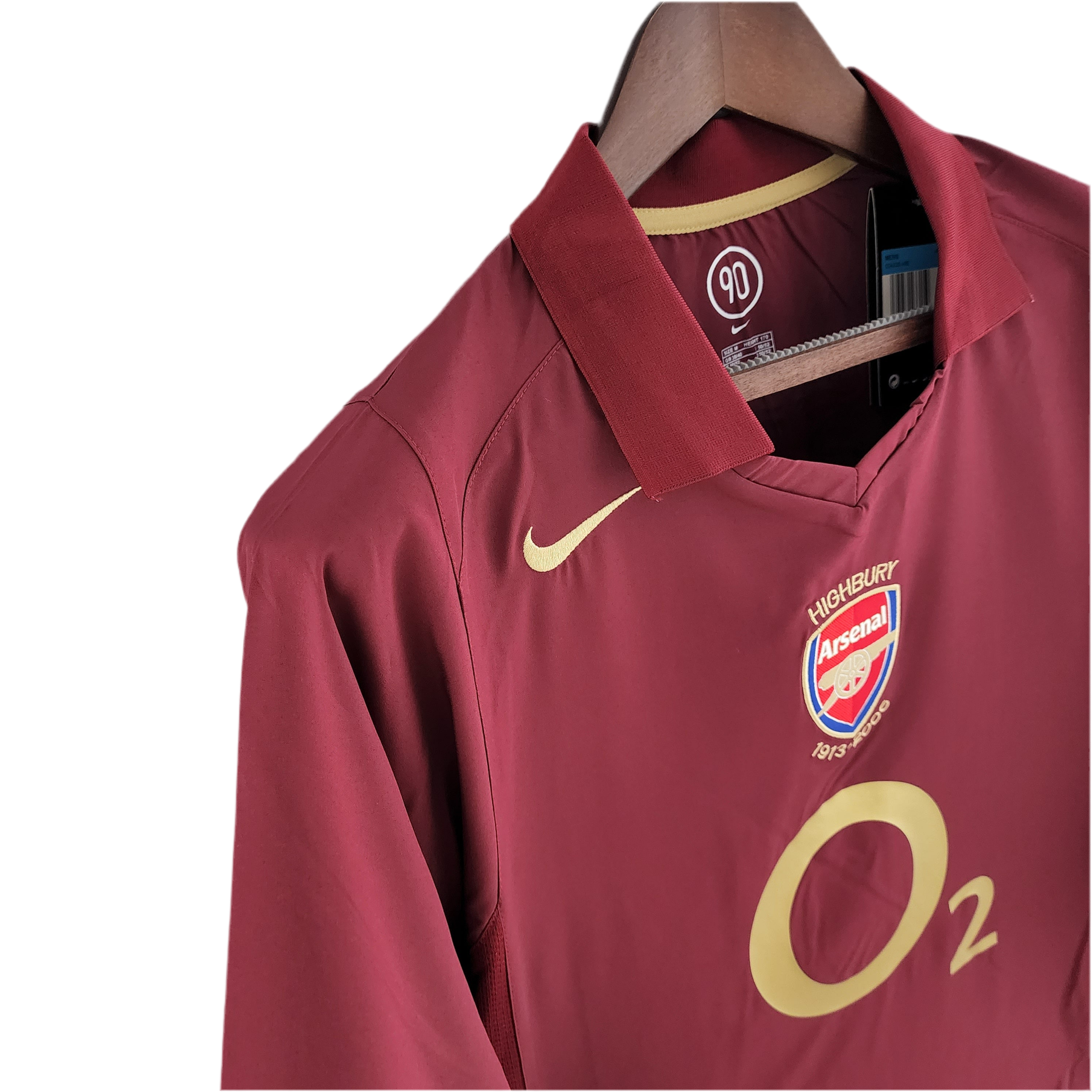 Camisa Manga Longa Arsenal 05/06 Bordo