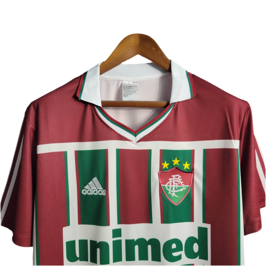 Camisa Fluminense Retrô 2002/2003 Vermelha e Verde