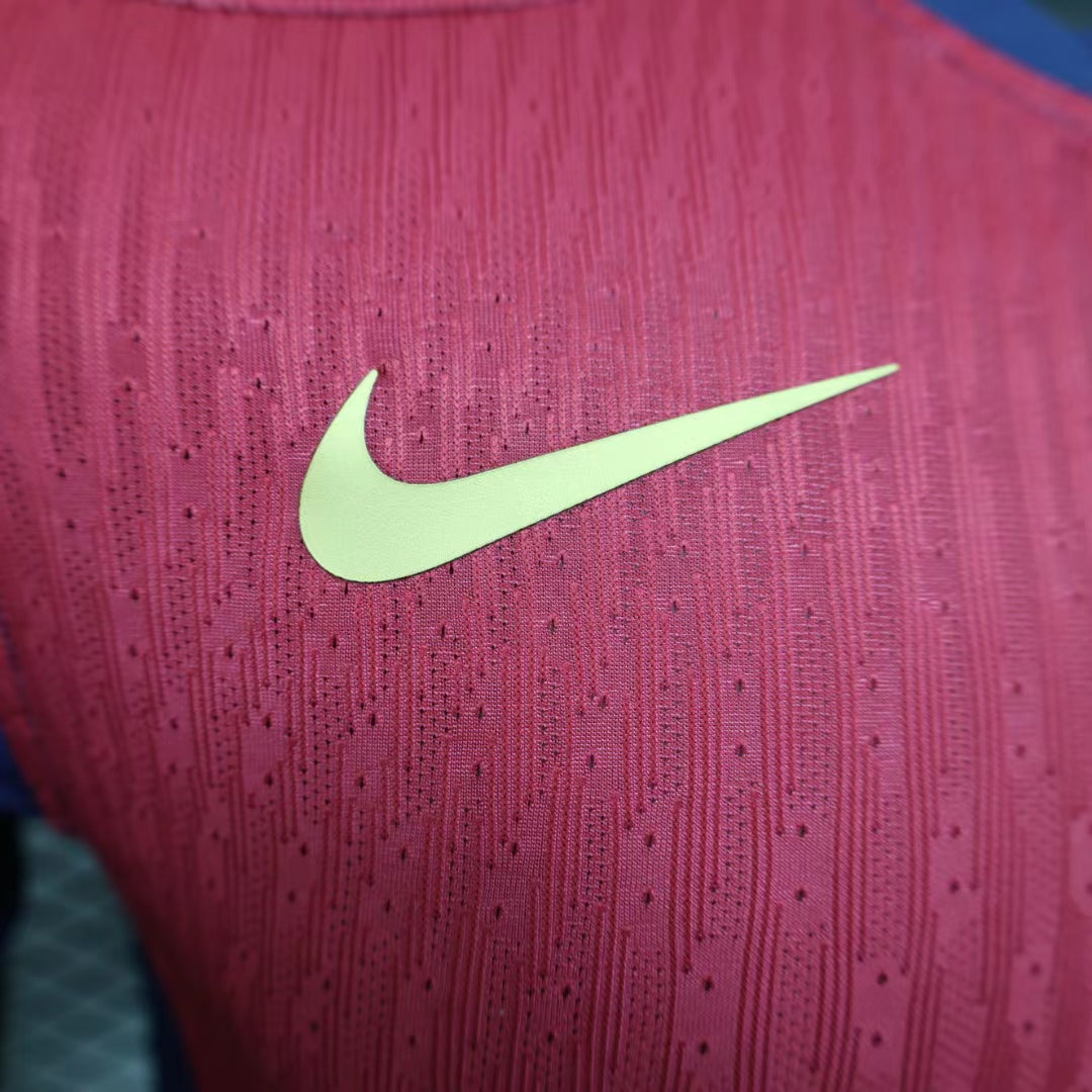 Camisa Barcelona I 24/25 Vermelha e Azul- Jogador