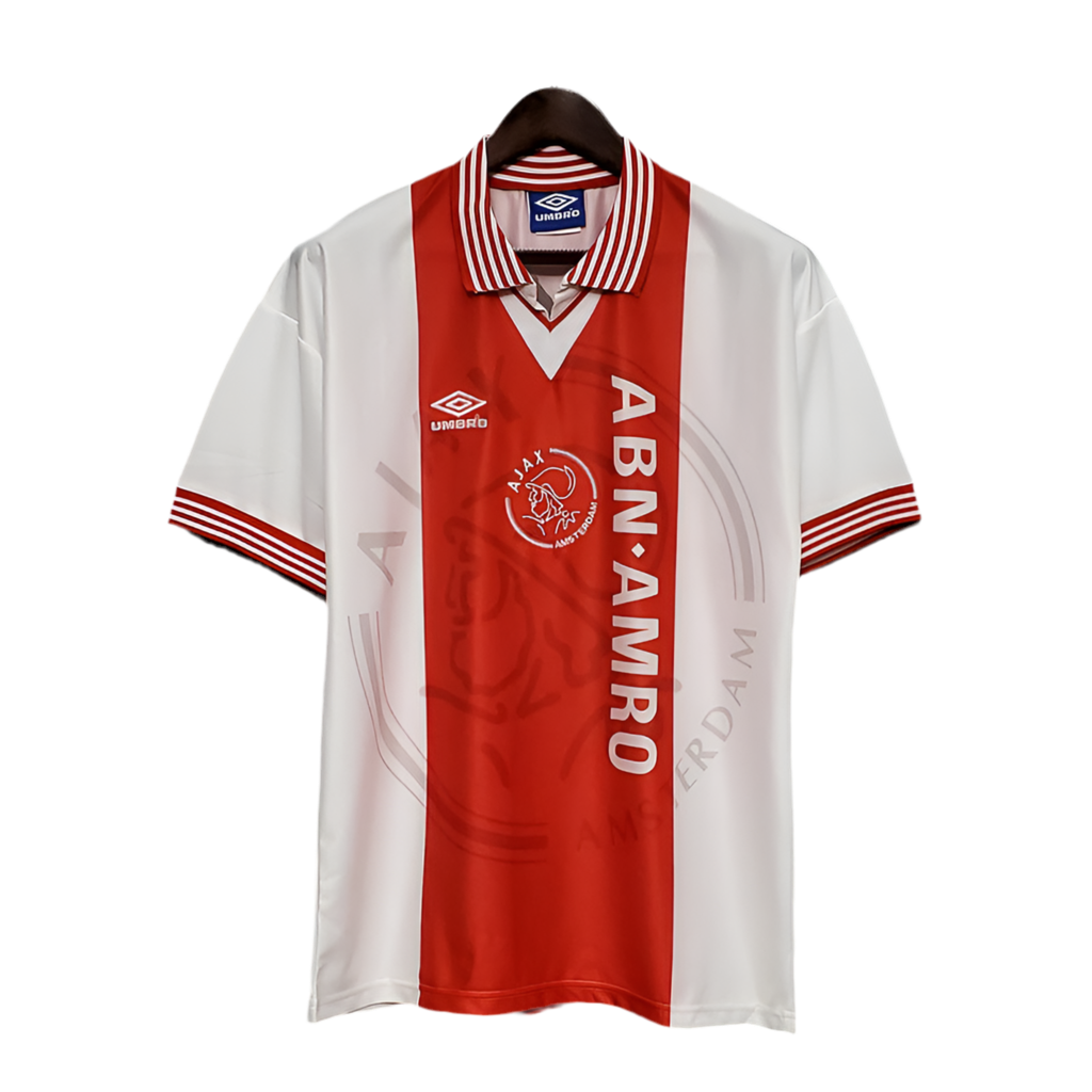 Camisa Ajax Retrô 1995/1996 Vermelha e Branca