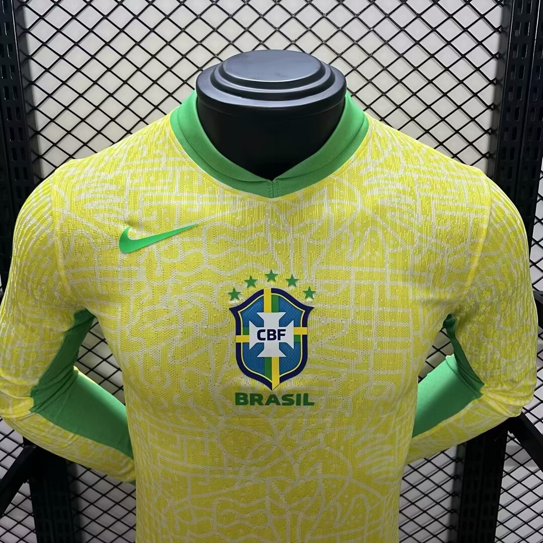 Camisa Manga Longa Seleção Brasil I 2024/25 - Amarela