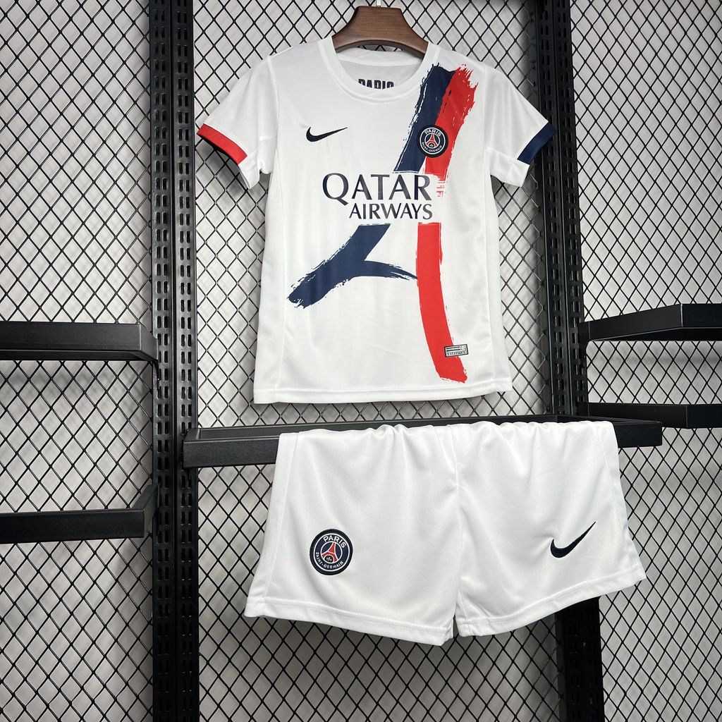 Kit infantil Paris Saint-Germain II 24/25 - Branco