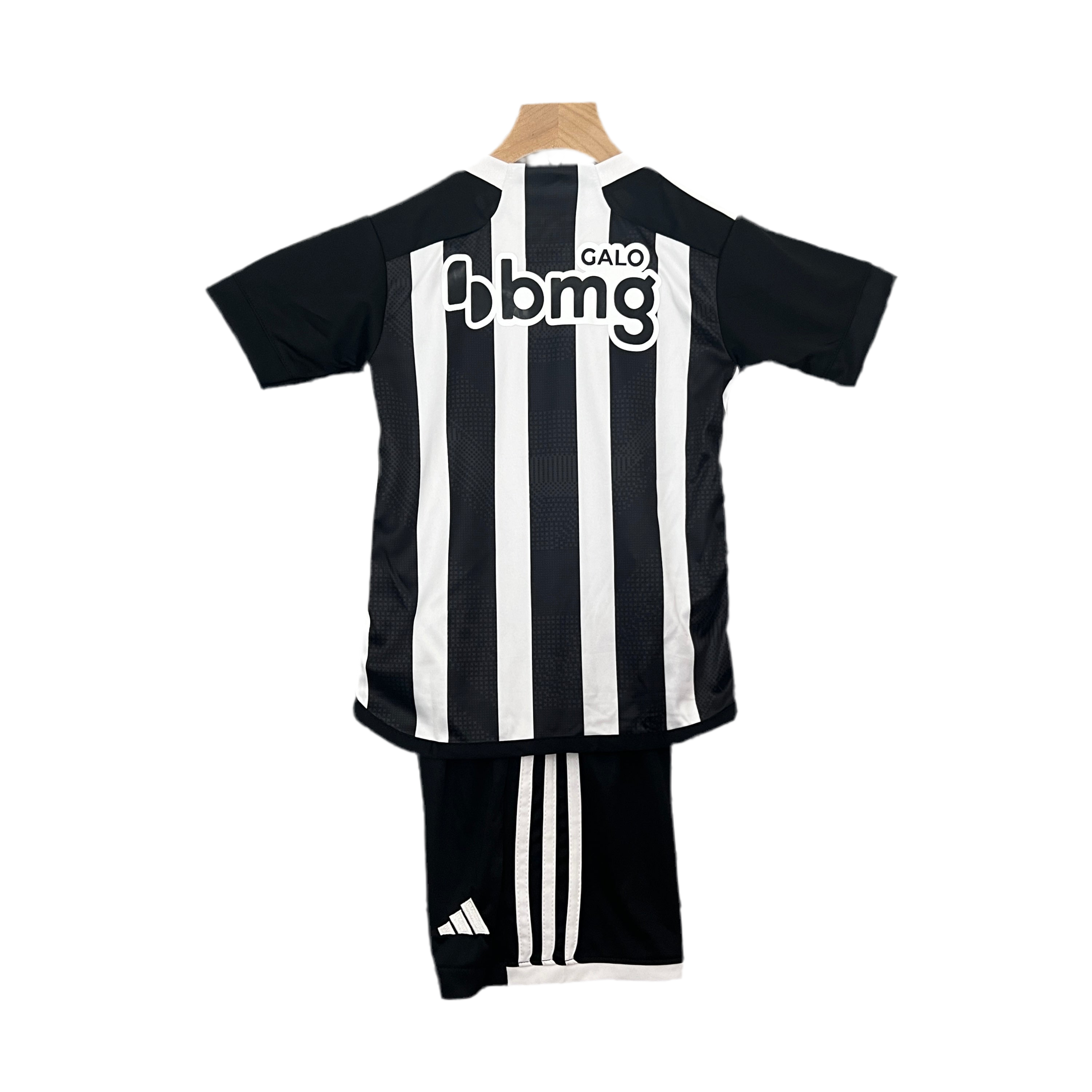 Kit infantil Atlético Mineiro I 24/25 - Branco e Preto