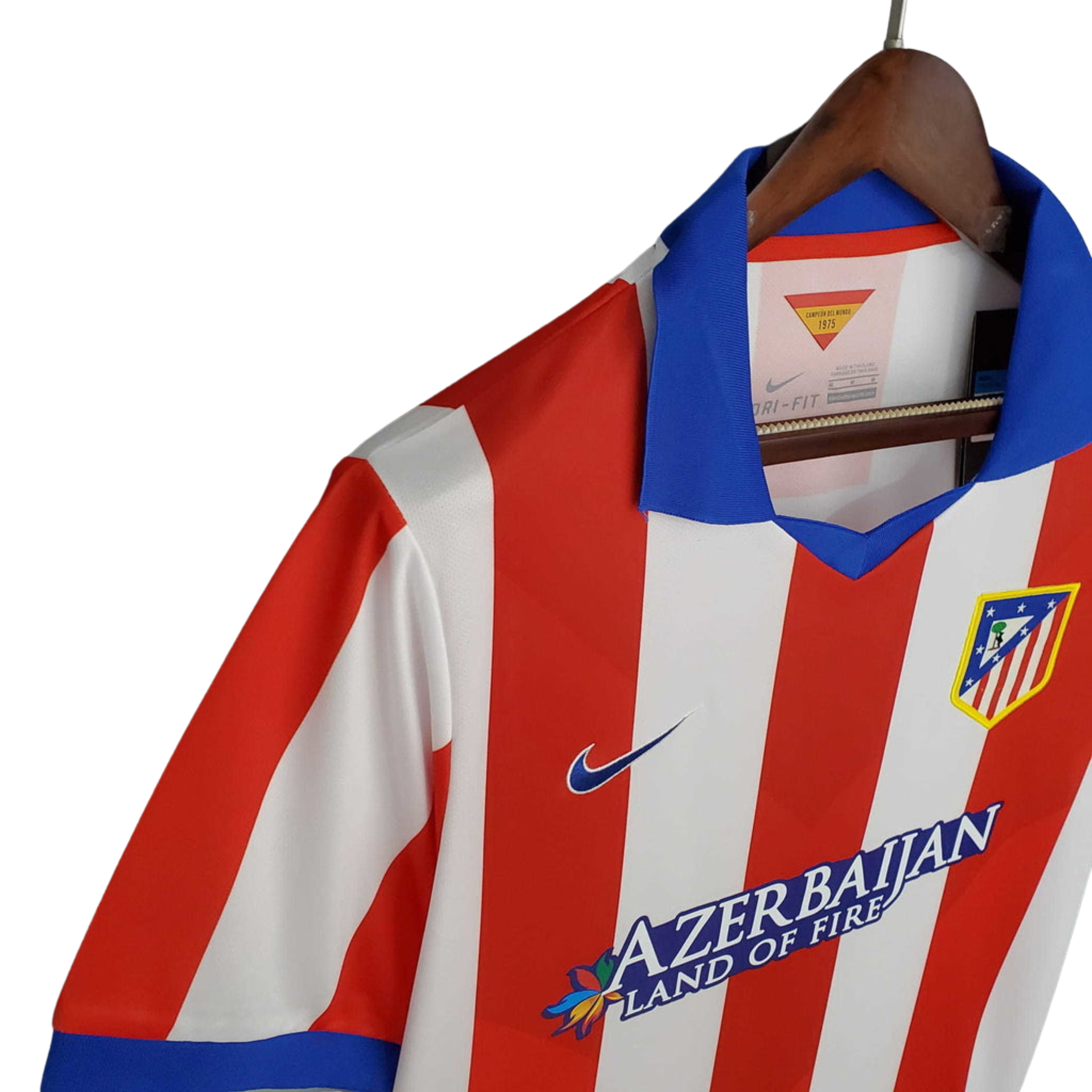 Camisa Atlético de Madrid Retrô 2014/2015 Branca e Vermelha
