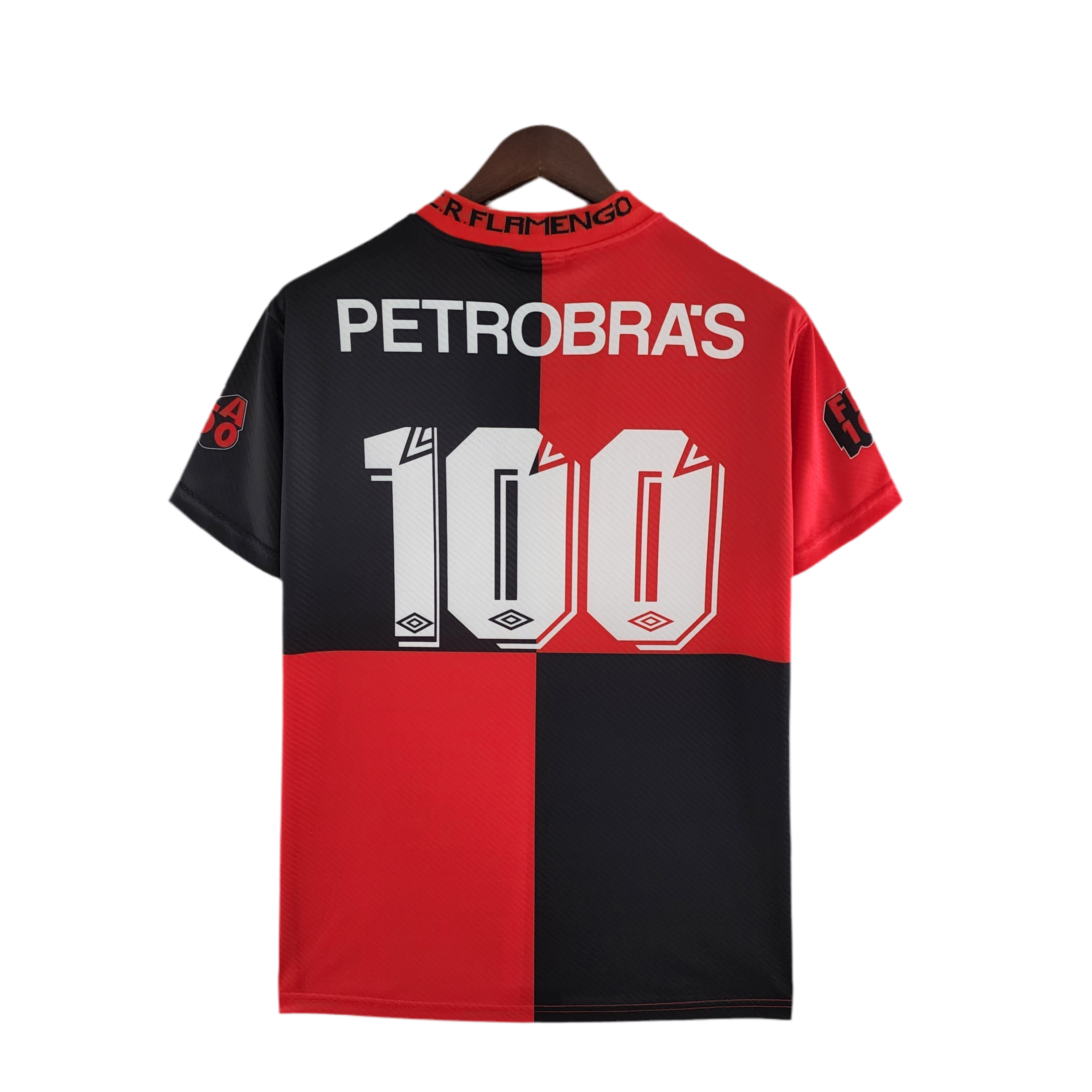 Camisa Flamengo Retrô 100 Aniversário 1994 - Vermelha e Preta