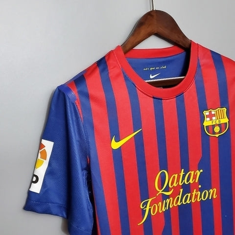 Camisa Barcelona Retrô 2011/2012 Azul e Grená