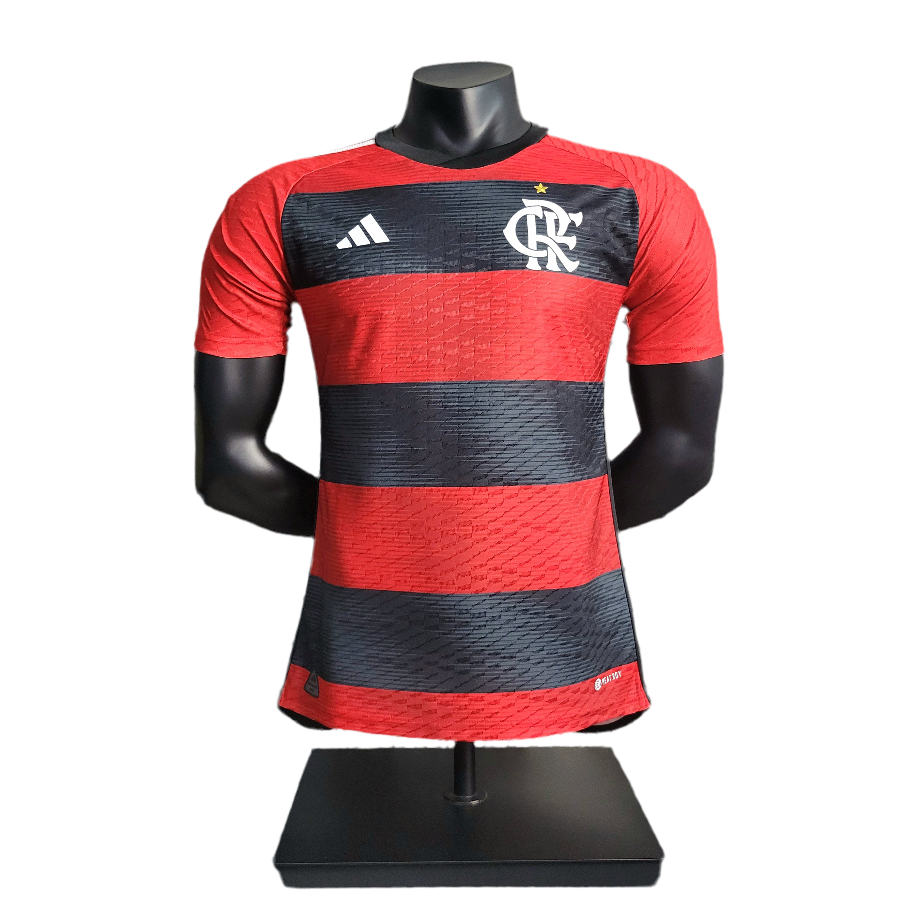 Camisa Flamengo I 23/24 - Vermelha e Preta - Jogador