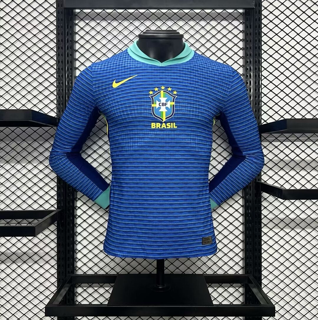 Camisa Manga Longa Seleção Brasil II 2024/25 - Azul