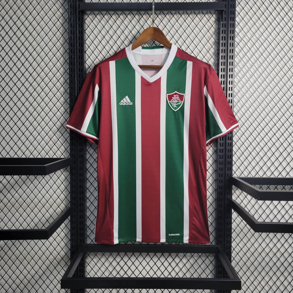 Camisa Fluminense Retrô 16/17 Vermelha e Verde