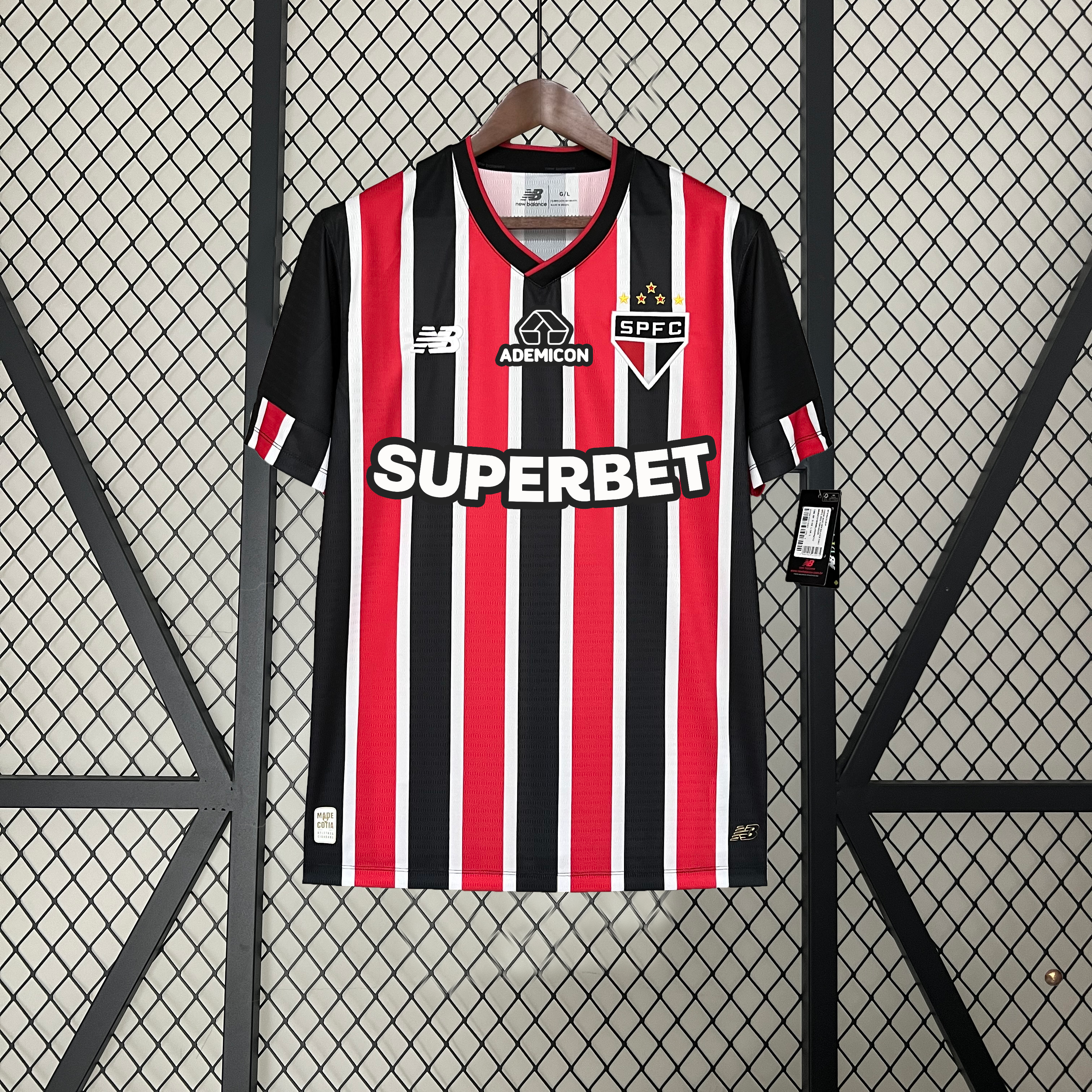 Camisa São Paulo Reserva 24/25 - NB + Patrocínios