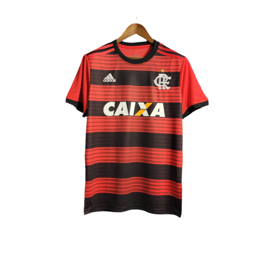 Camisa Flamengo Retrô 2018/2019 - Vermelha e Preta