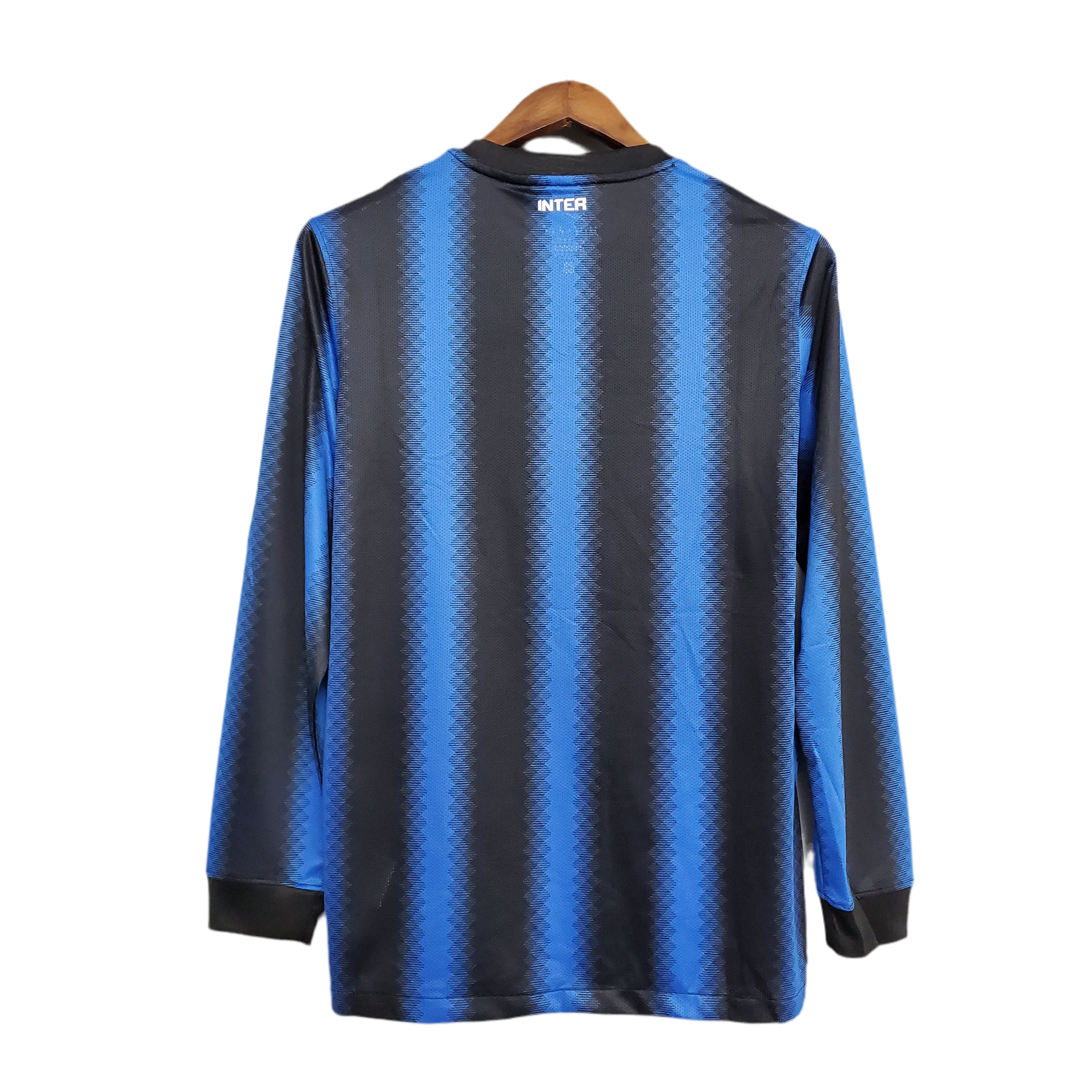 Camisa Manga Longa Inter de Milão I 10/11 Azul e Preto