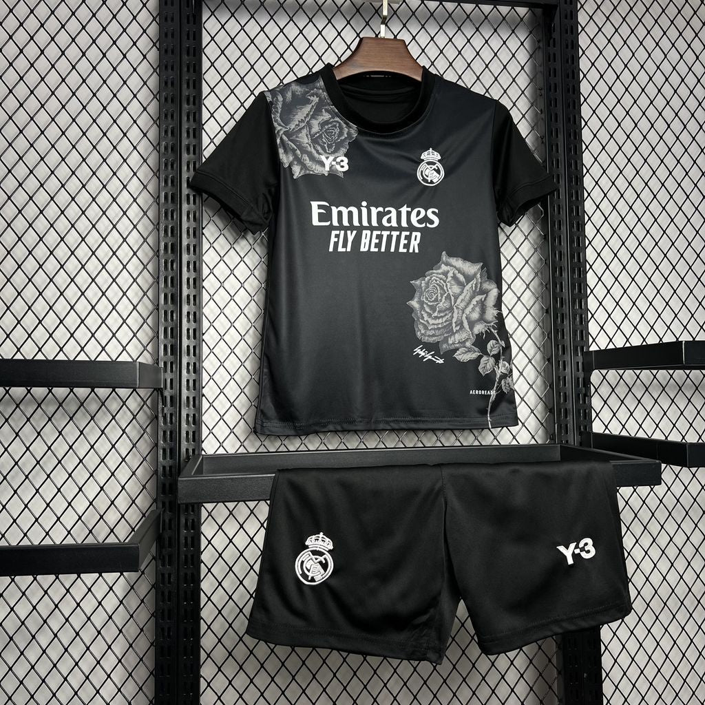 Kit infantil Real Madrid Edição Especial Rosa 24/25 - Preto