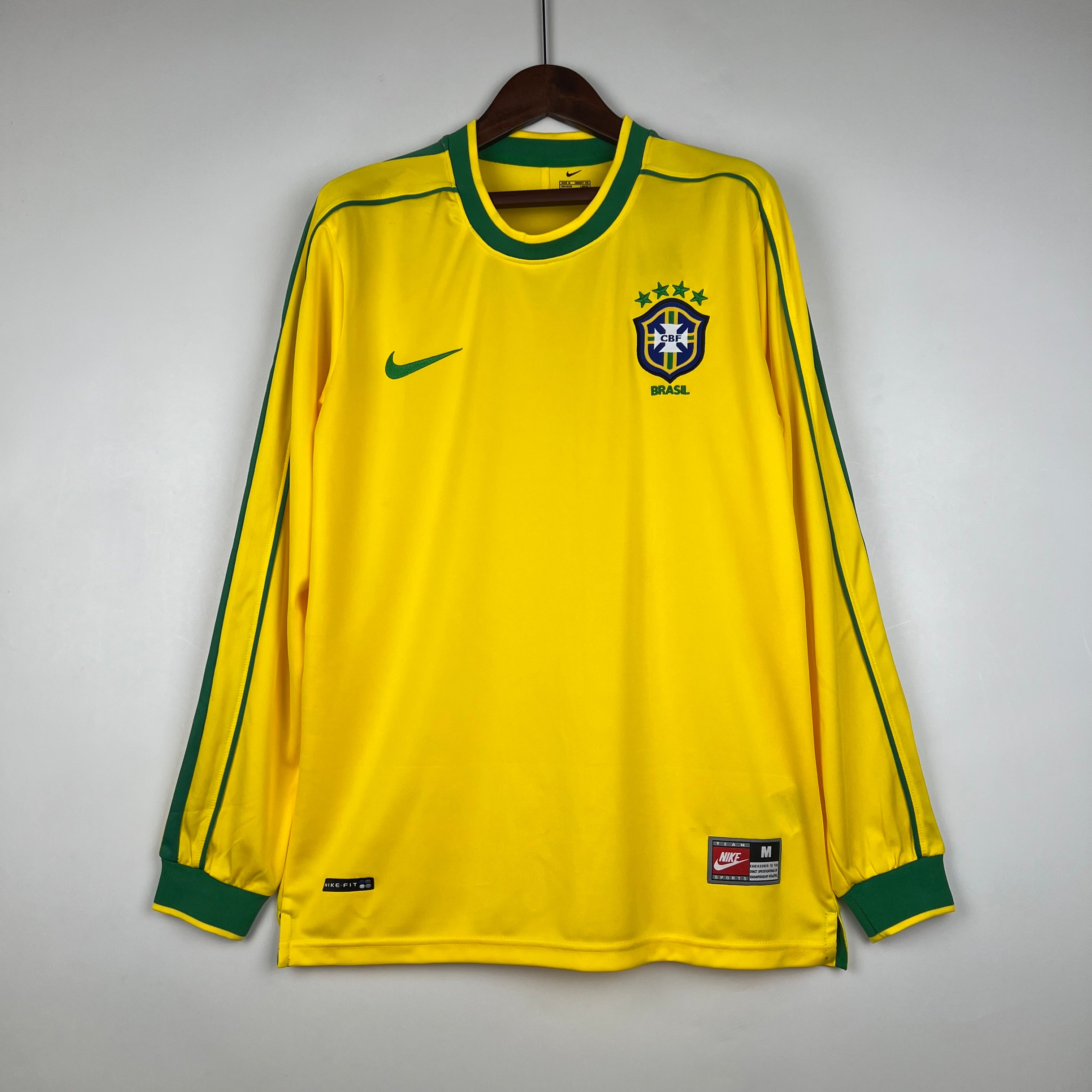 Camisa Seleção Brasil Retrô 1998 Amarela e Verde