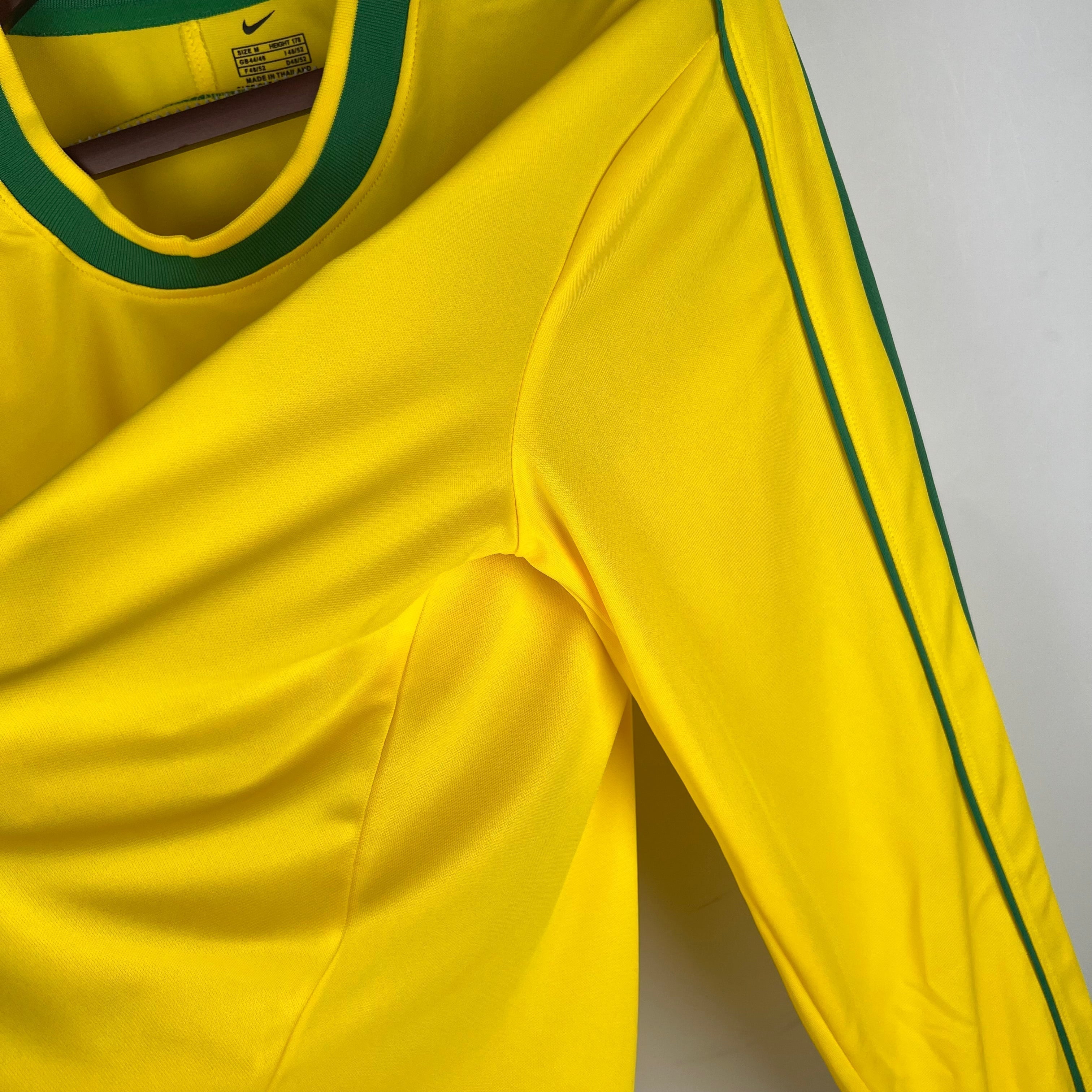 Camisa Seleção Brasil Retrô 1998 Amarela e Verde