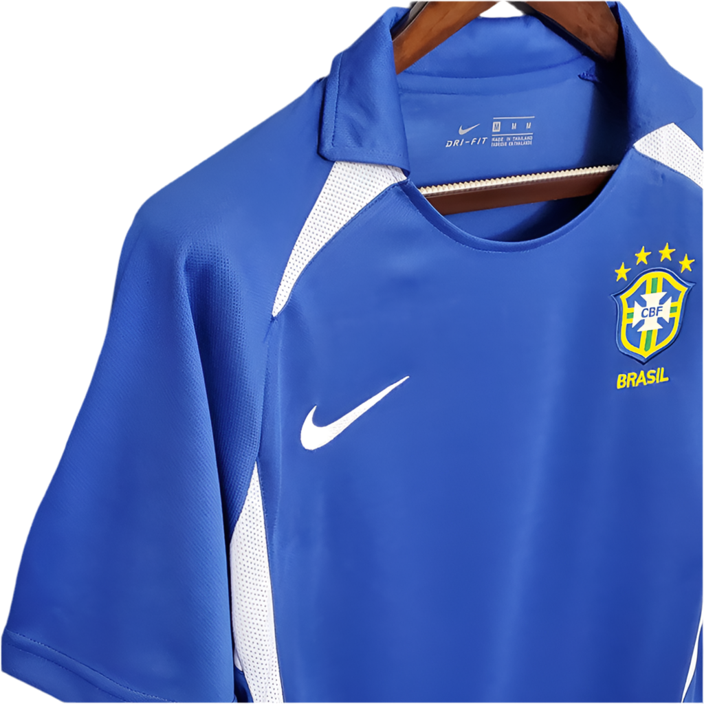 Camisa Seleção Brasileira Retrô 2002 Azul