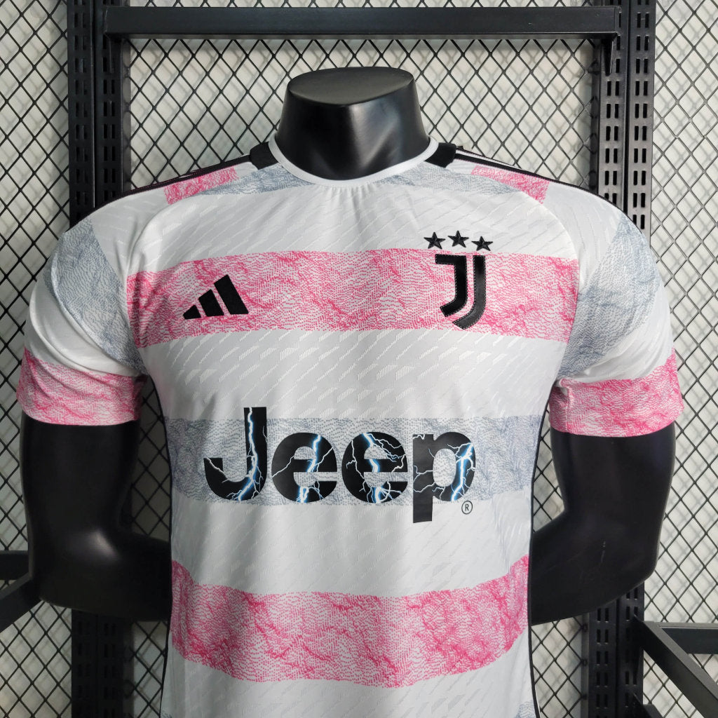 Camisa Juventus II 23/24 Rosa com Branco - Jogador