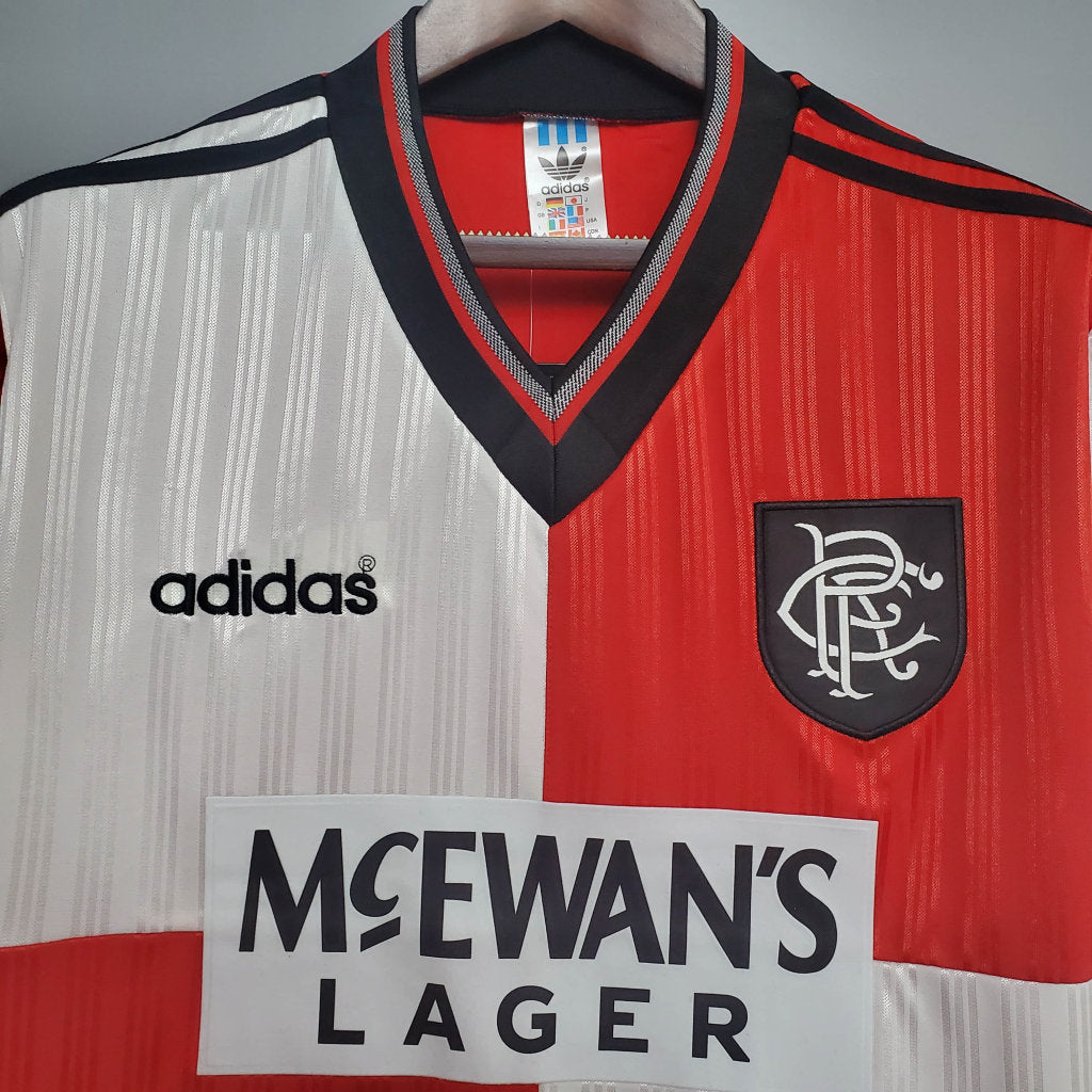Camisa Retrô River Plate 1995/1996 Branco e Vermelha