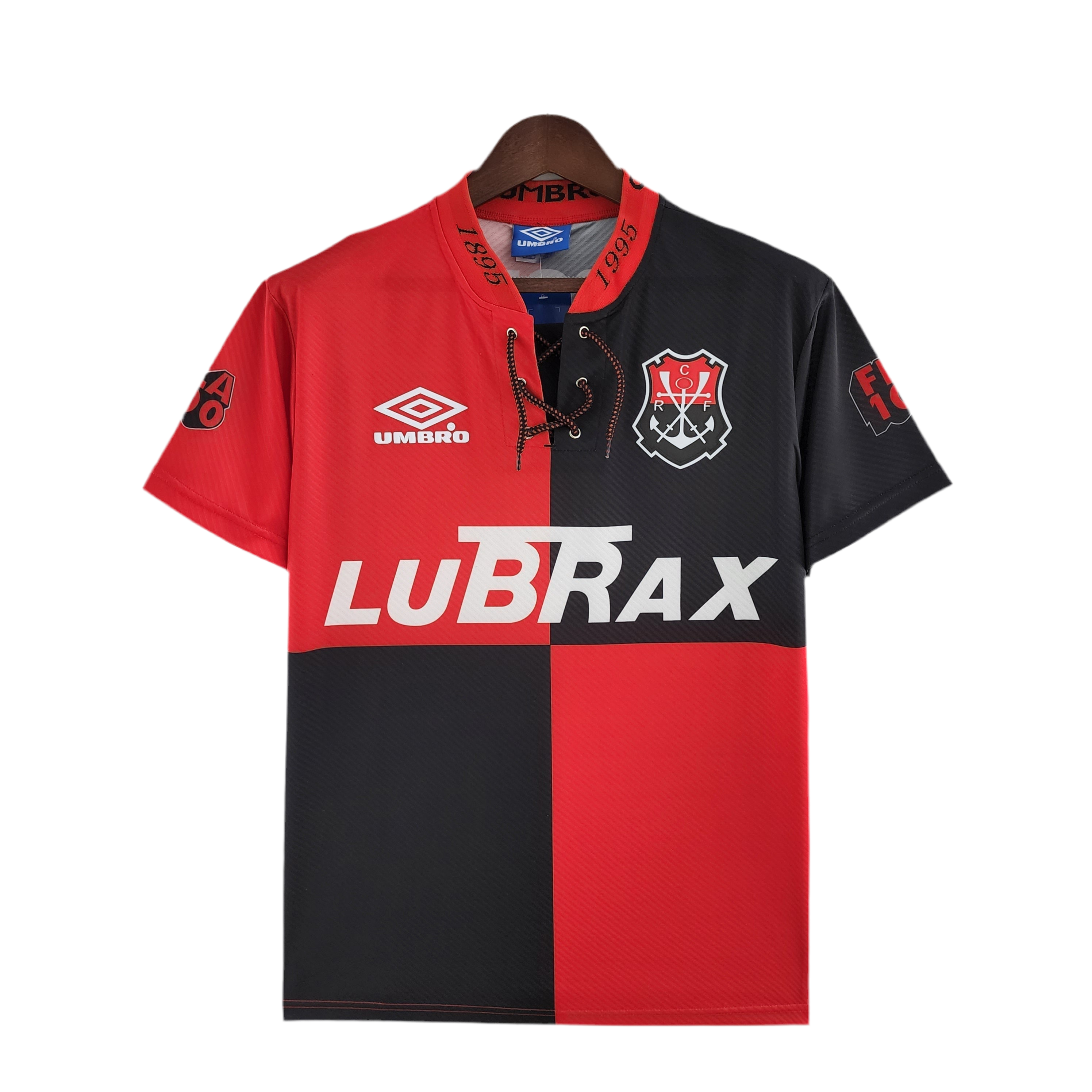 Camisa Flamengo Retrô 100 Aniversário 1994 - Vermelha e Preta