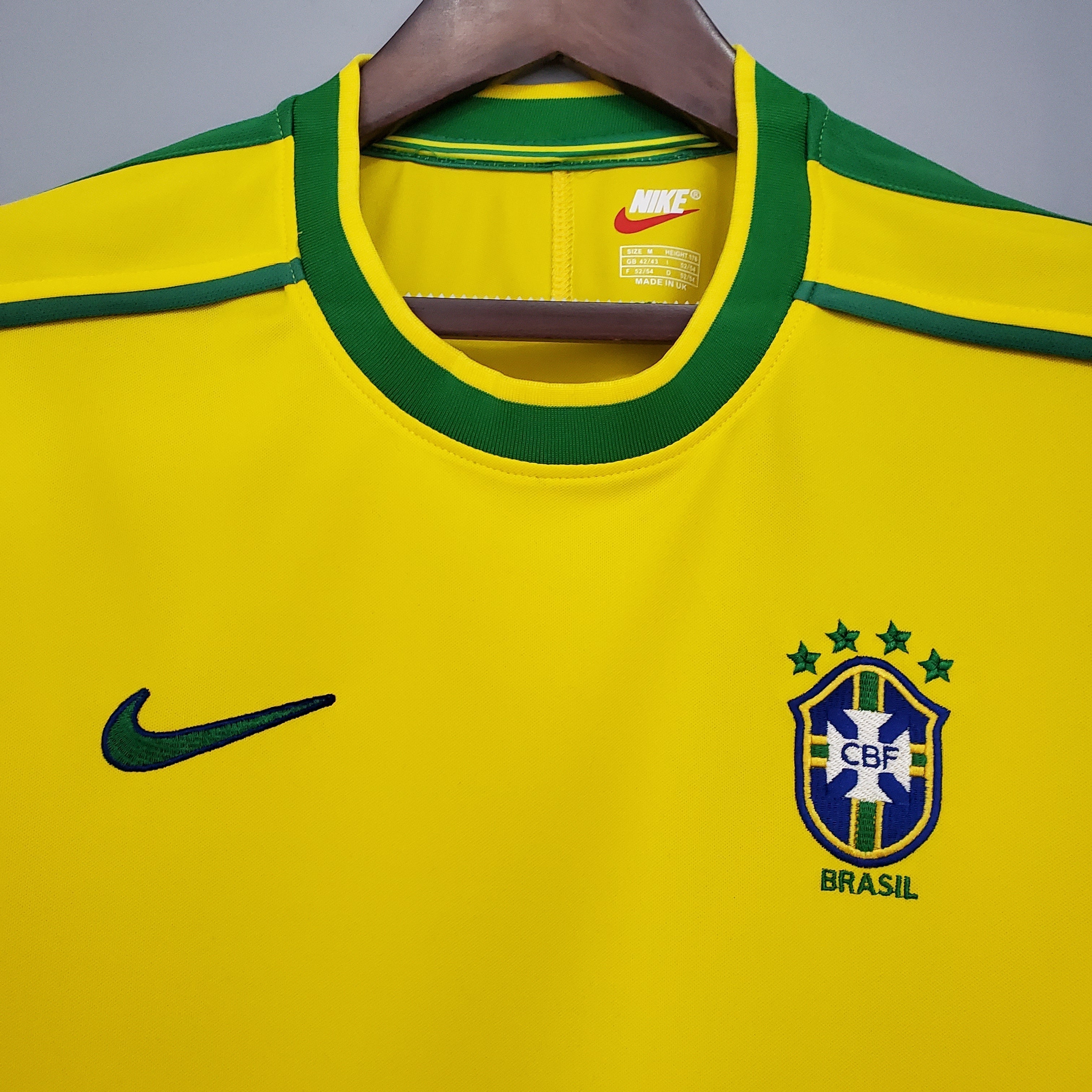 Camisa Seleção Brasileira Retrô 1998 Amarela