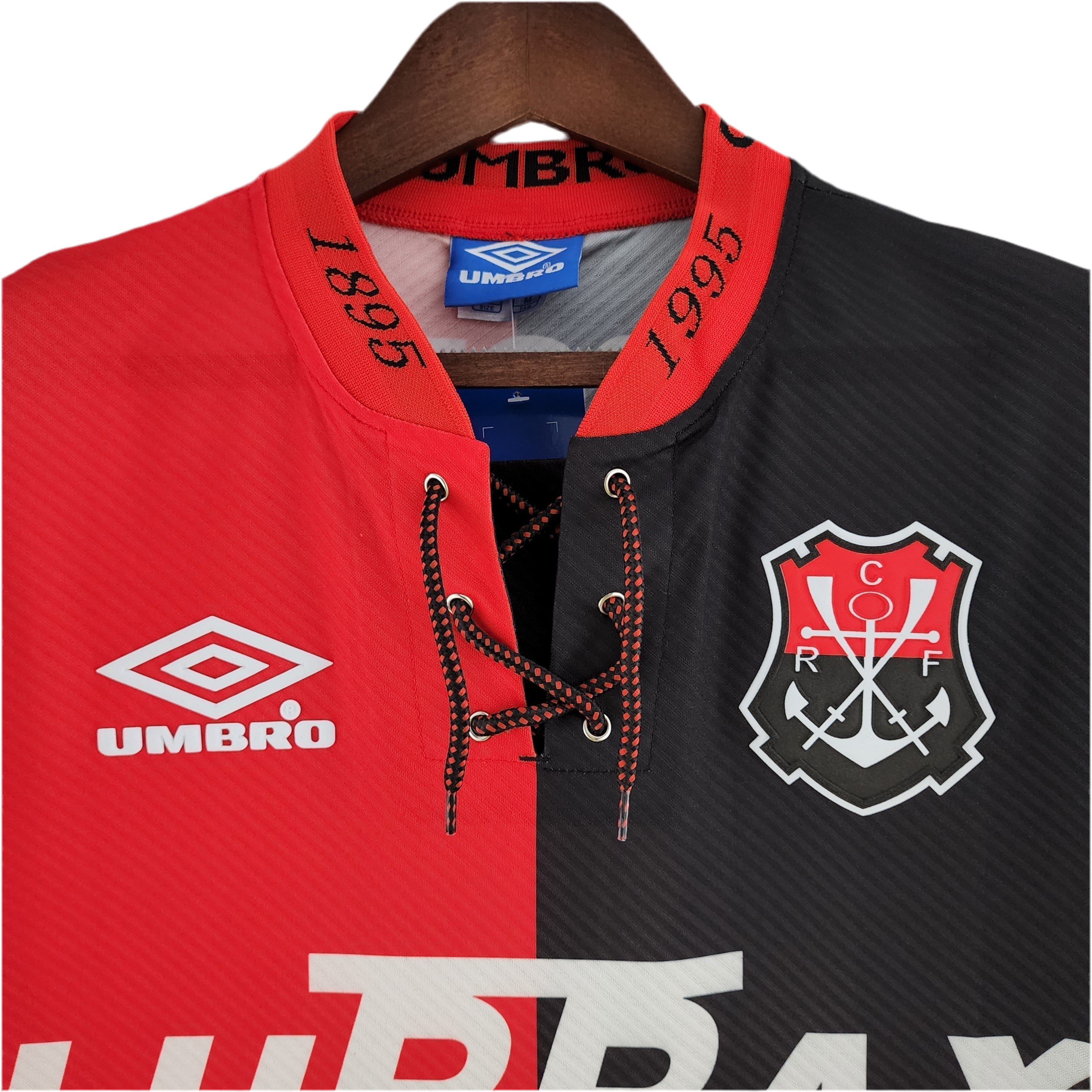 Camisa Flamengo Retrô 100 Aniversário 1994 - Vermelha e Preta