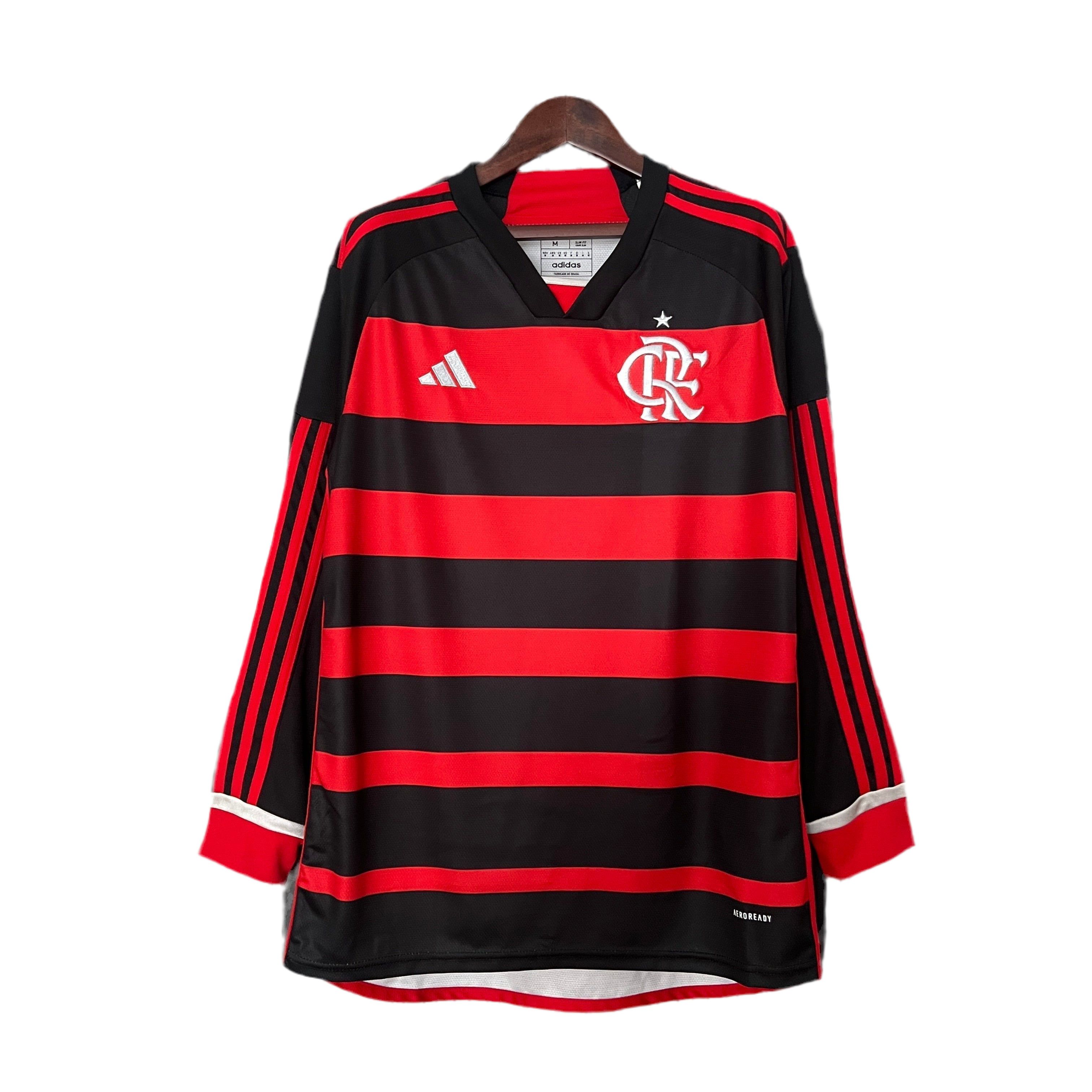 Camisa Manga Longa Flamengo I 24/25 - Vermelho e Preto
