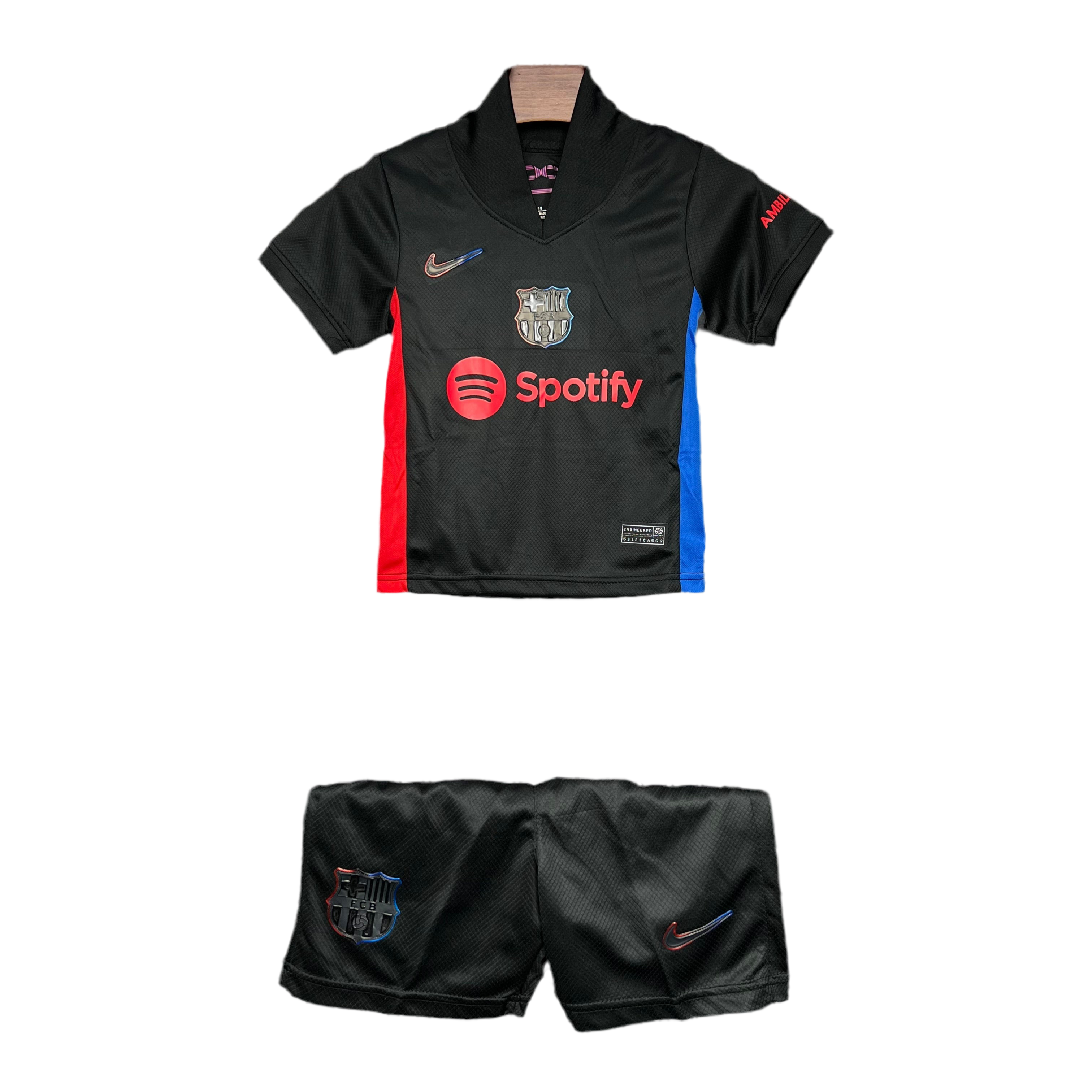 Kit infantil Barcelona II 24/25 - Preto