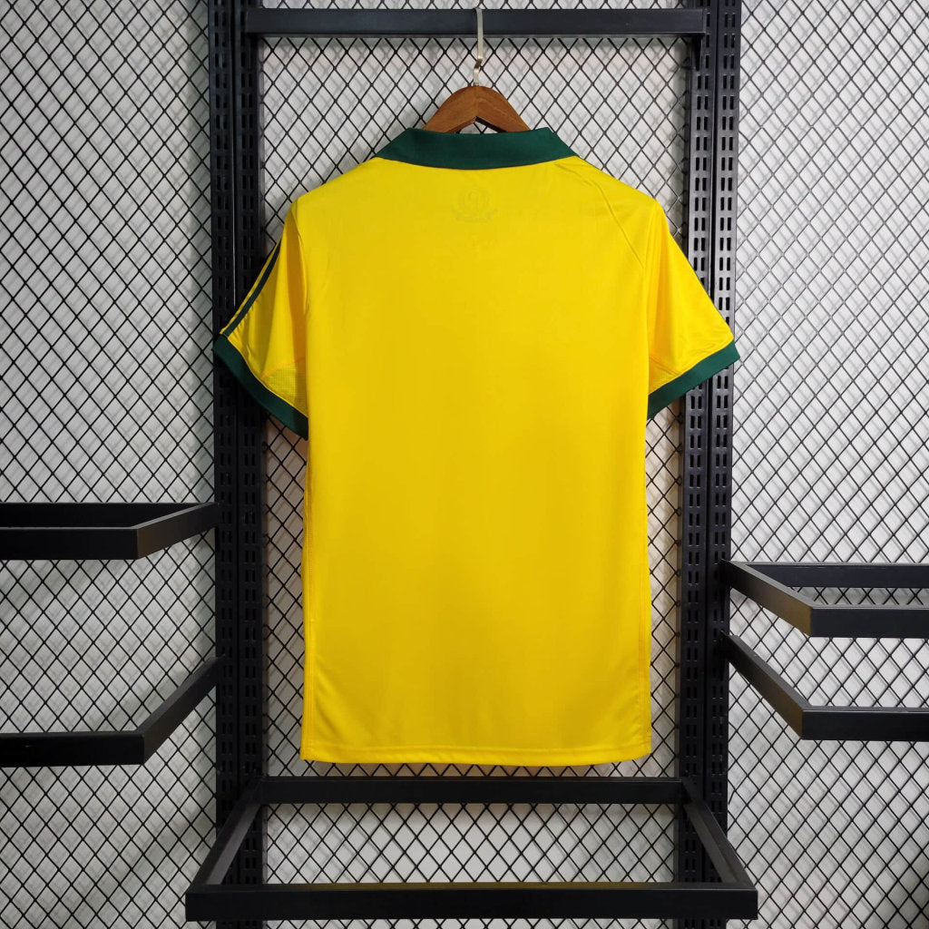 Camisa Palmeiras Retrô 2014 Amarelo Fluorescente