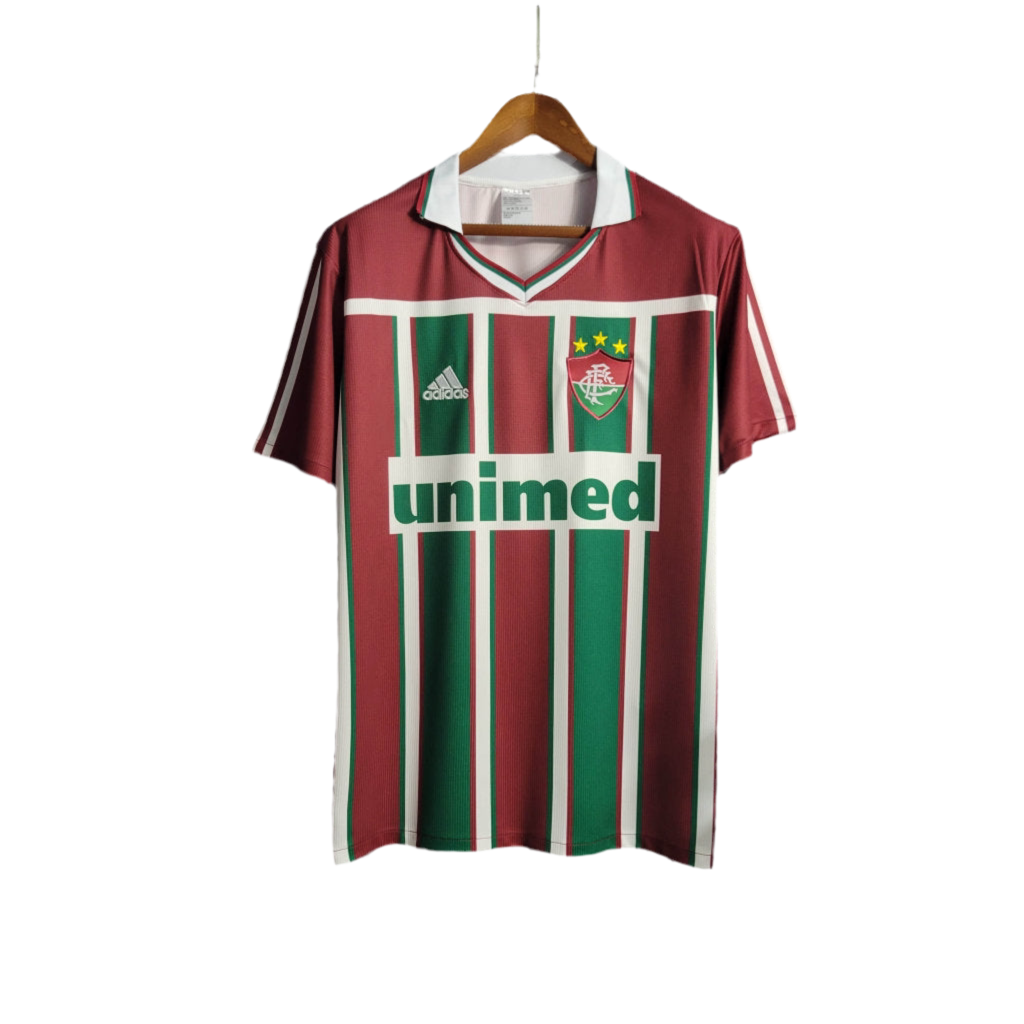 Camisa Fluminense Retrô 2002/2003 Vermelha e Verde