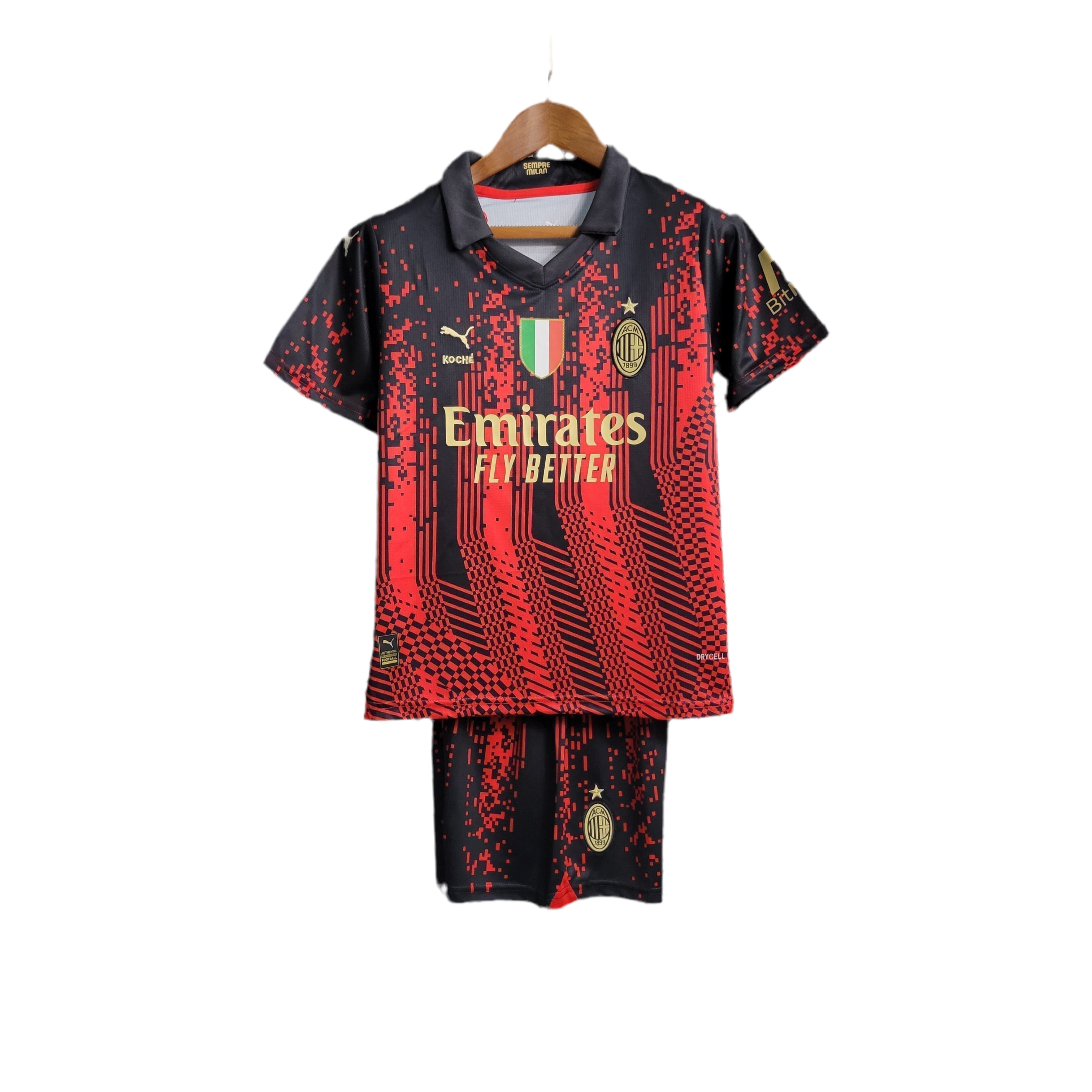 Kit infantil Milan I 23/24 Vermelho