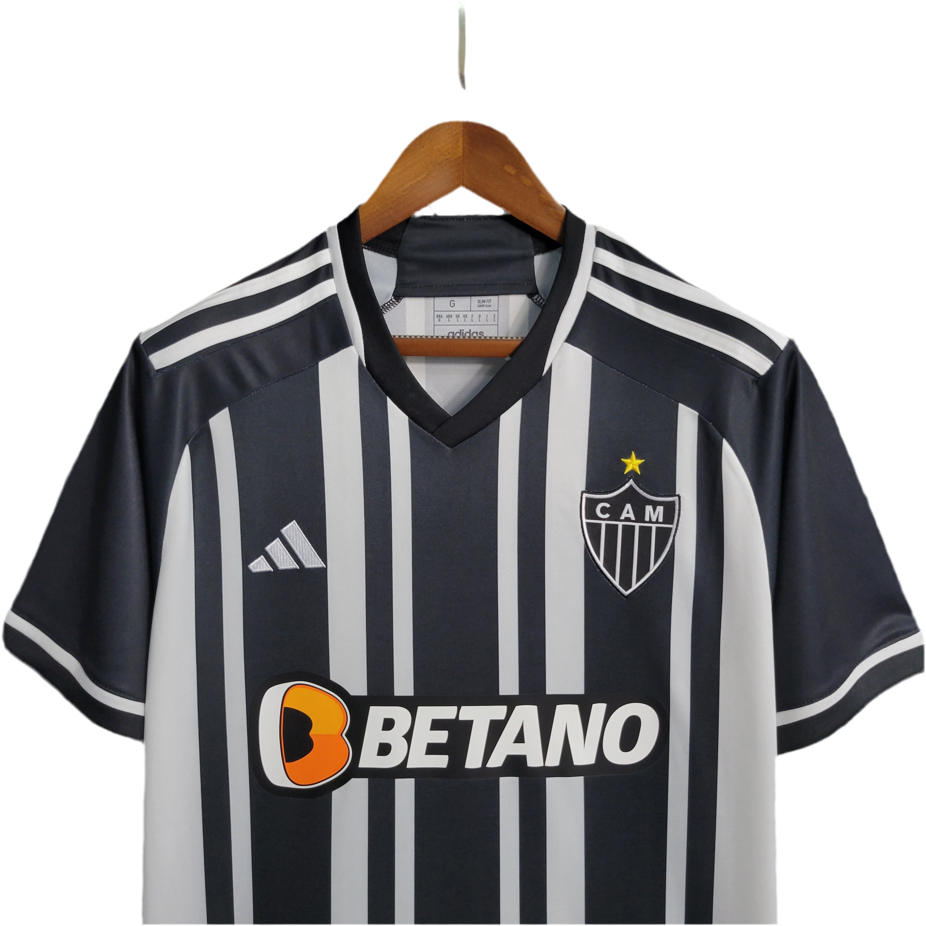 Camisa Atlético Mineiro I 23/24 Preto e Branca