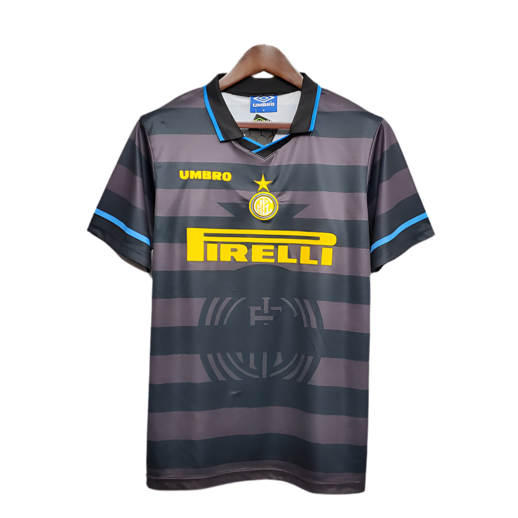 Camisa Inter de Milão Retrô 1997/1998 Cinza