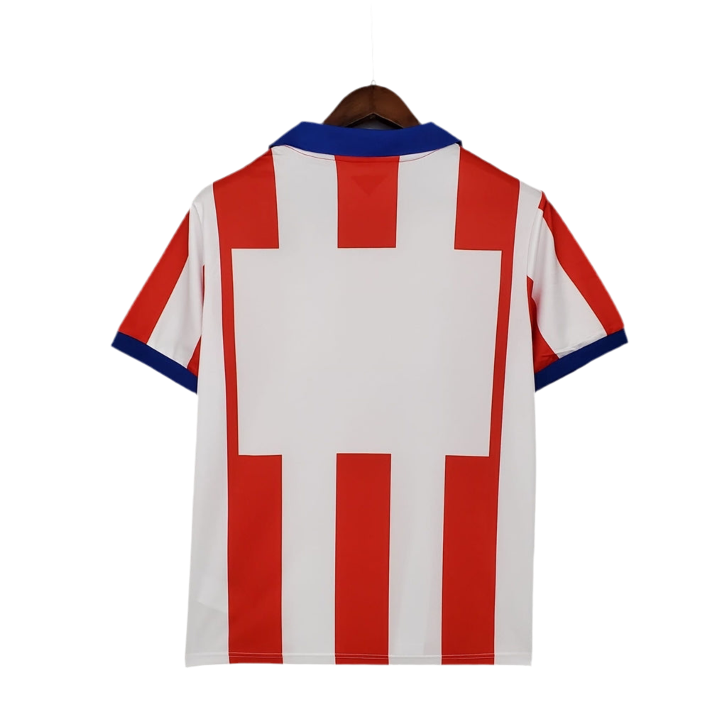 Camisa Atlético de Madrid Retrô 2014/2015 Branca e Vermelha