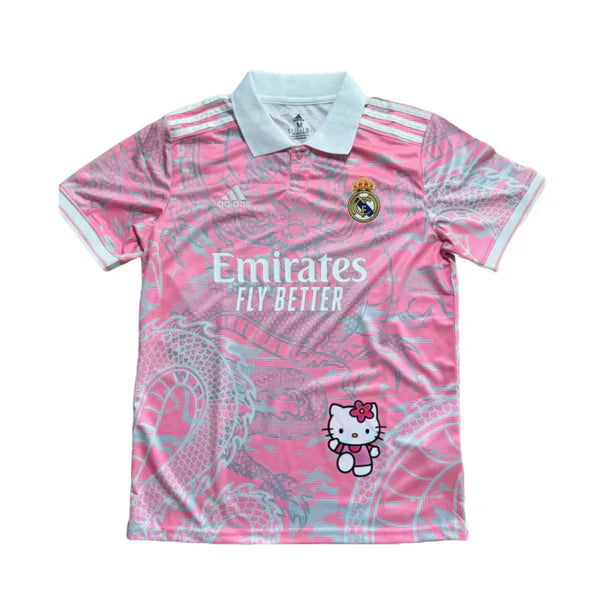 Camisa Real Madrid Edição Hello Kitty Rosa 24/25