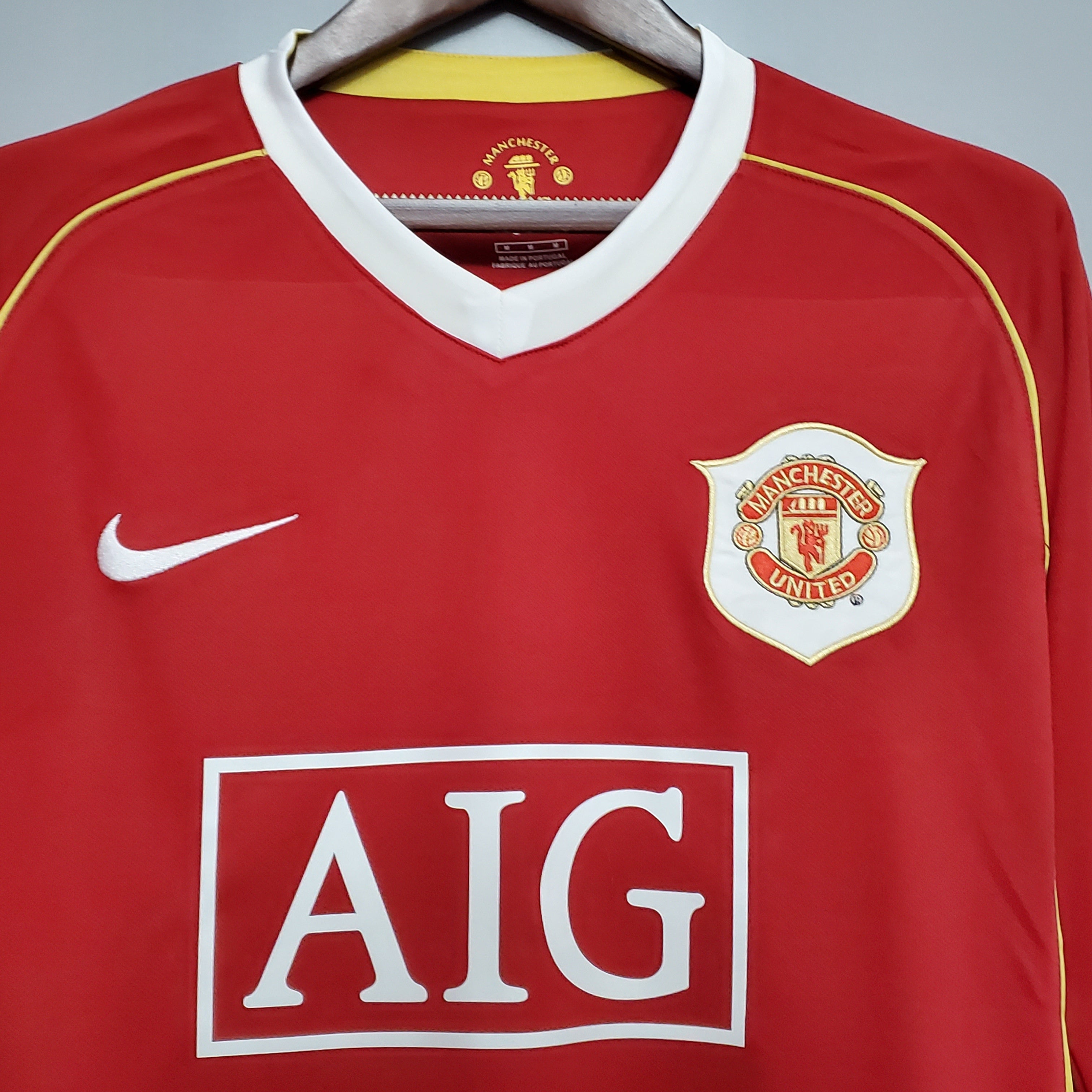 Camisa Manga Longa Manchester United 06/07 Vermelho