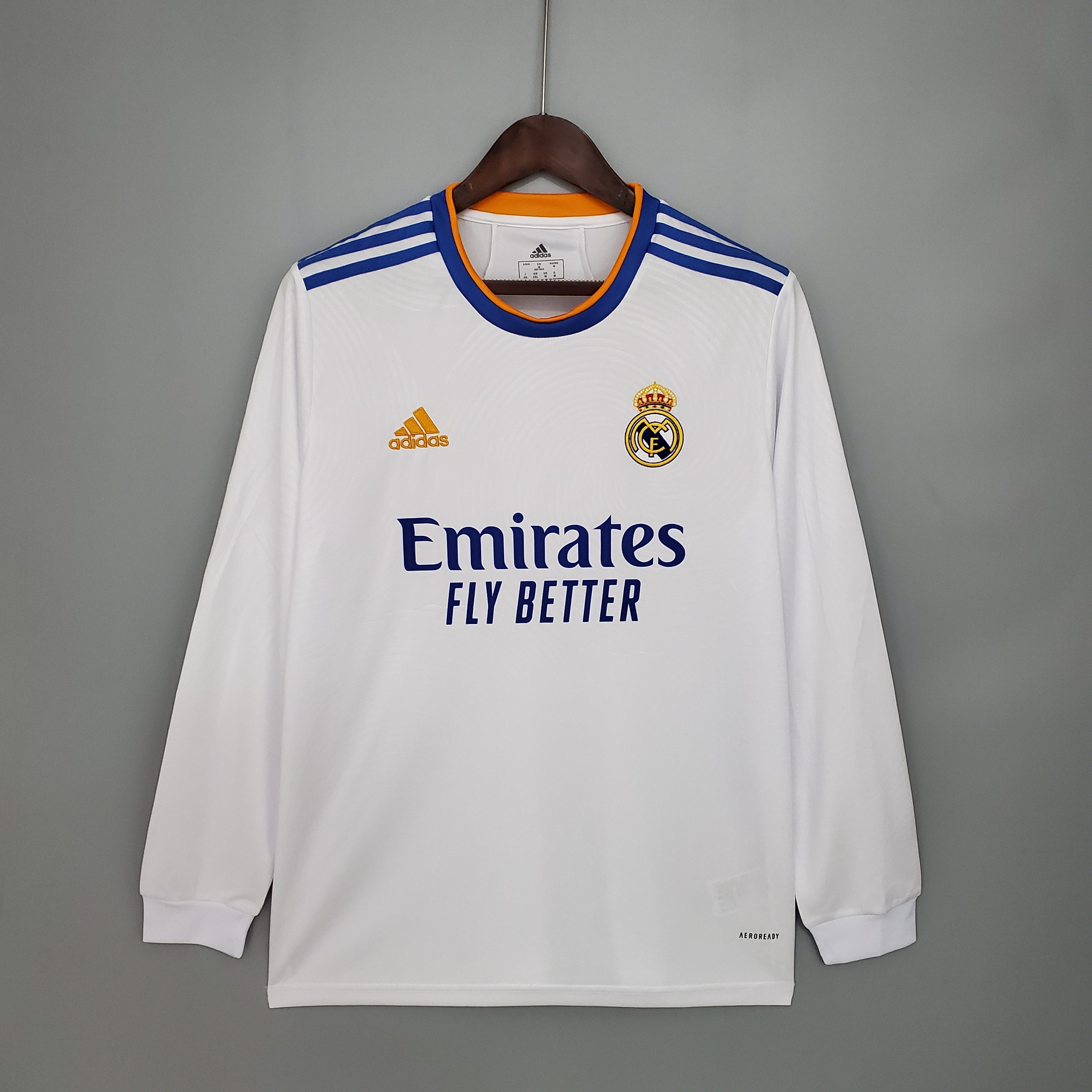 Camisa Manga Longa Real Madrid 21/22 Branco