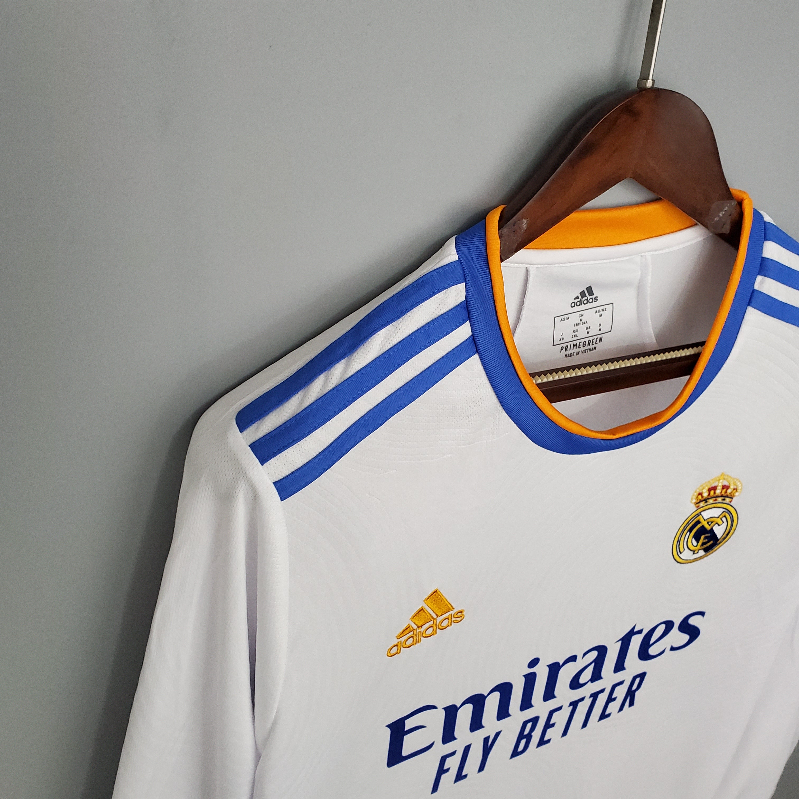 Camisa Manga Longa Real Madrid 21/22 Branco