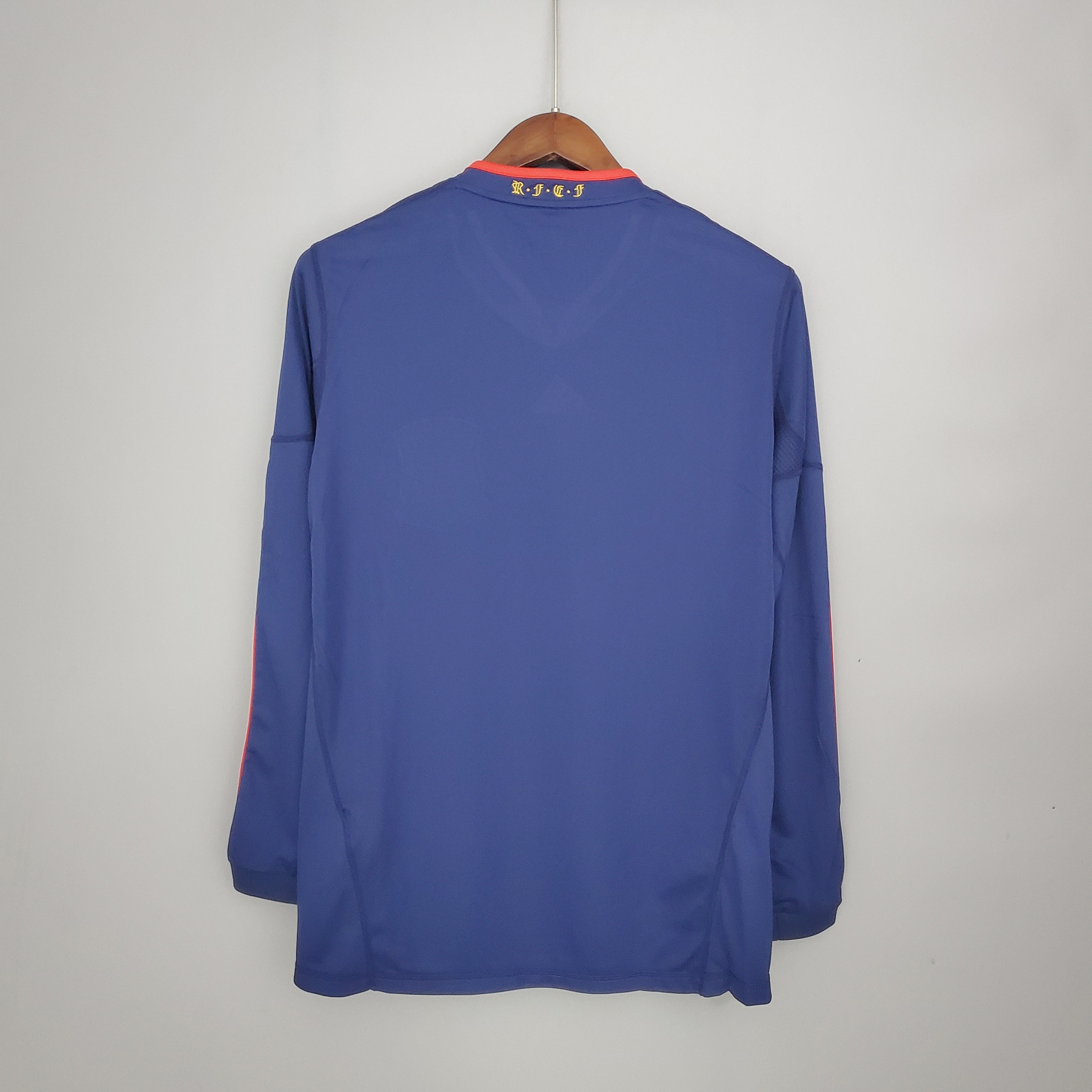 Camisa Manga Longa Seleção Espanha II 2010 Azul