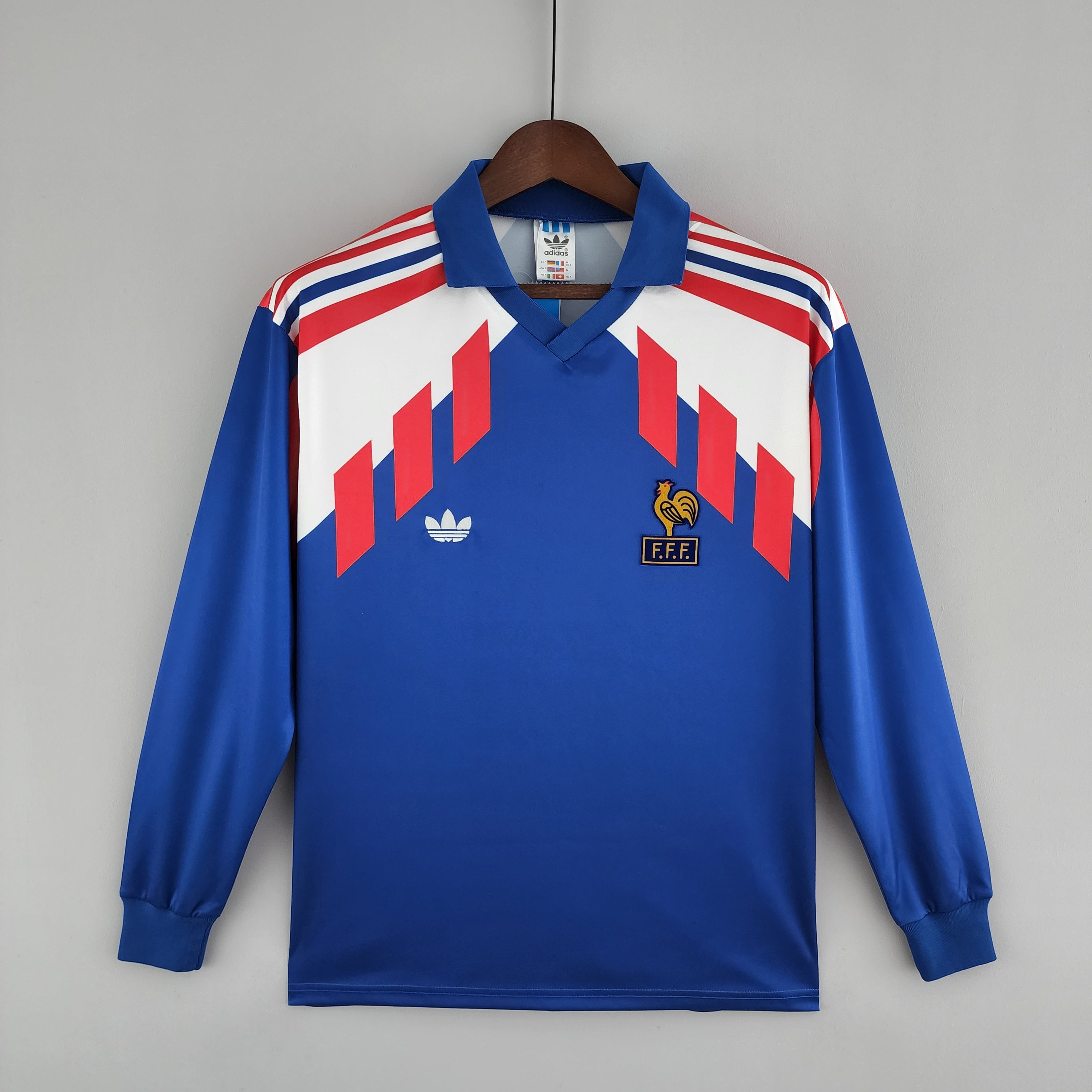 Camisa Manga Longa Seleção França 88/90 Azul