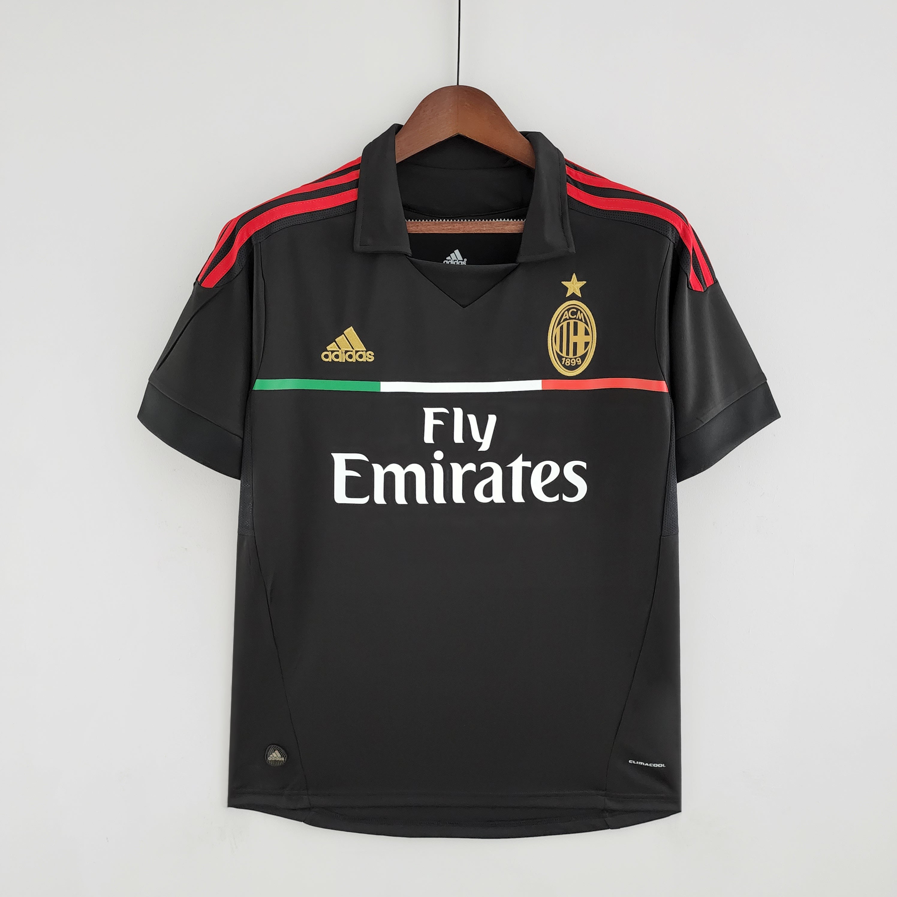 Camisa Milan Retrô III 11/12 Preta