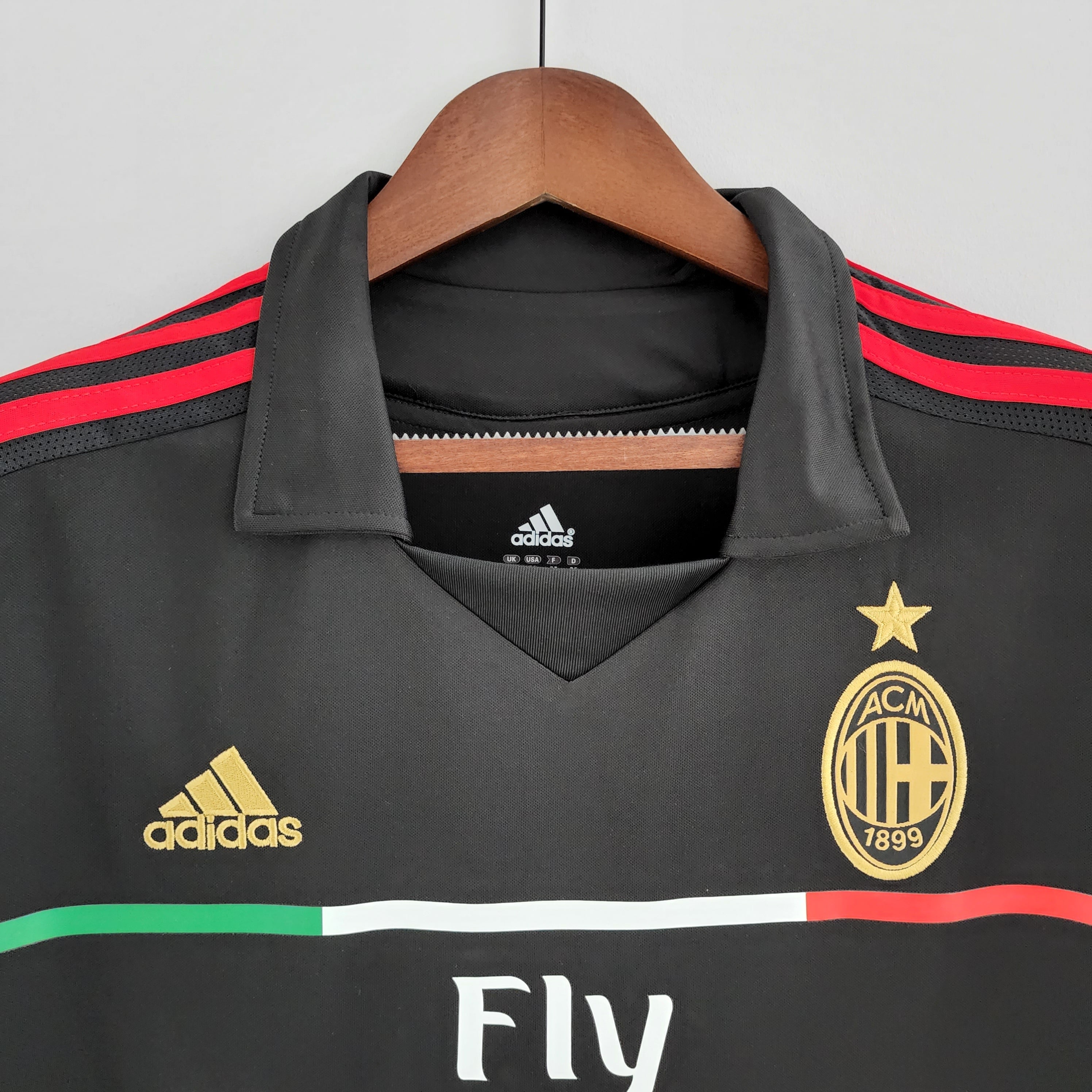 Camisa Milan Retrô III 11/12 Preta