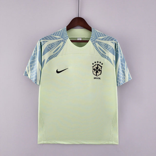 Camisa Pré-Jogo Seleção Brasil 2022 Verde Claro
