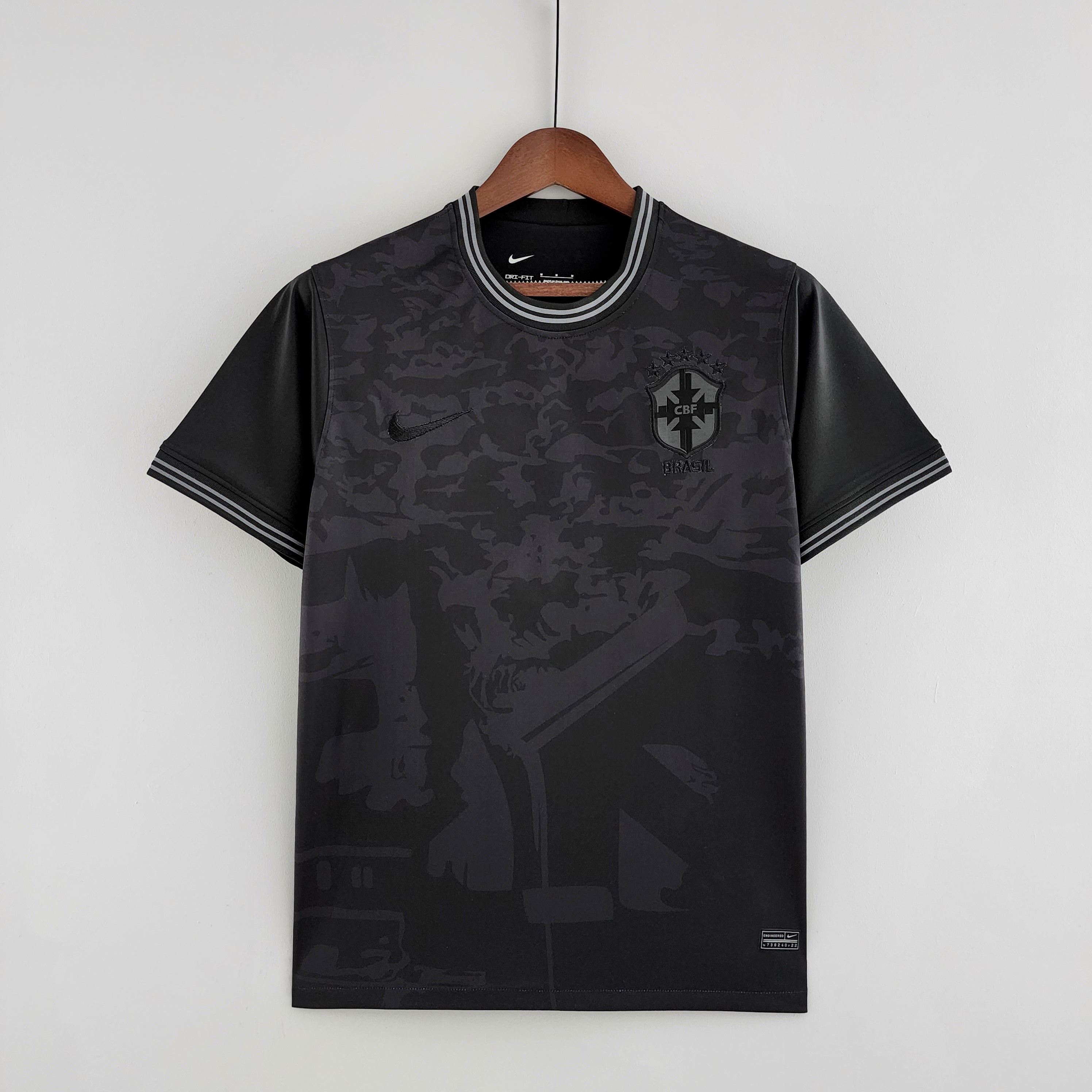Camisa Seleção Brasil 2022 Preto - Conceito All Black