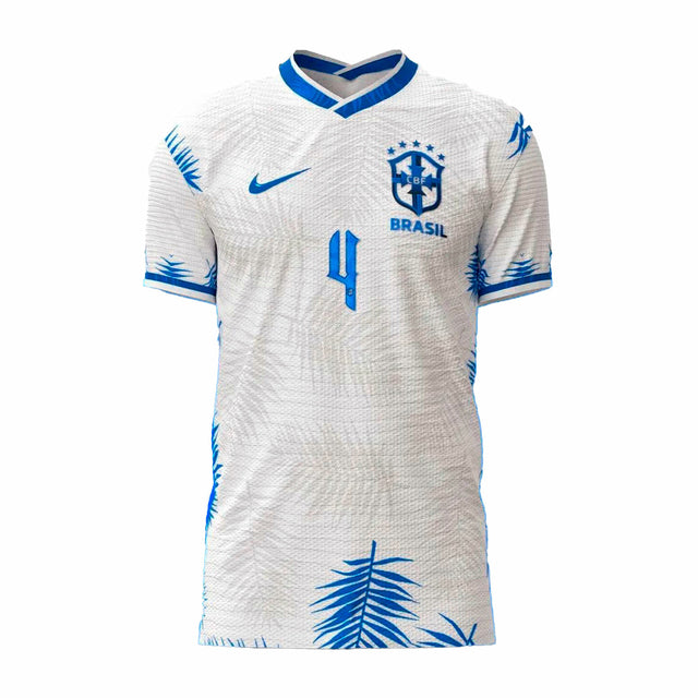 Camisa Seleção Brasil Fourth 2022 Branco - Conceito Floresta Amazônica
