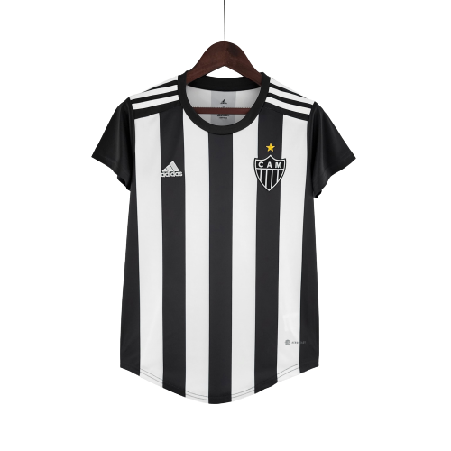 Camisa Feminina Atlético Mineiro I 22/23 Preto e Branco